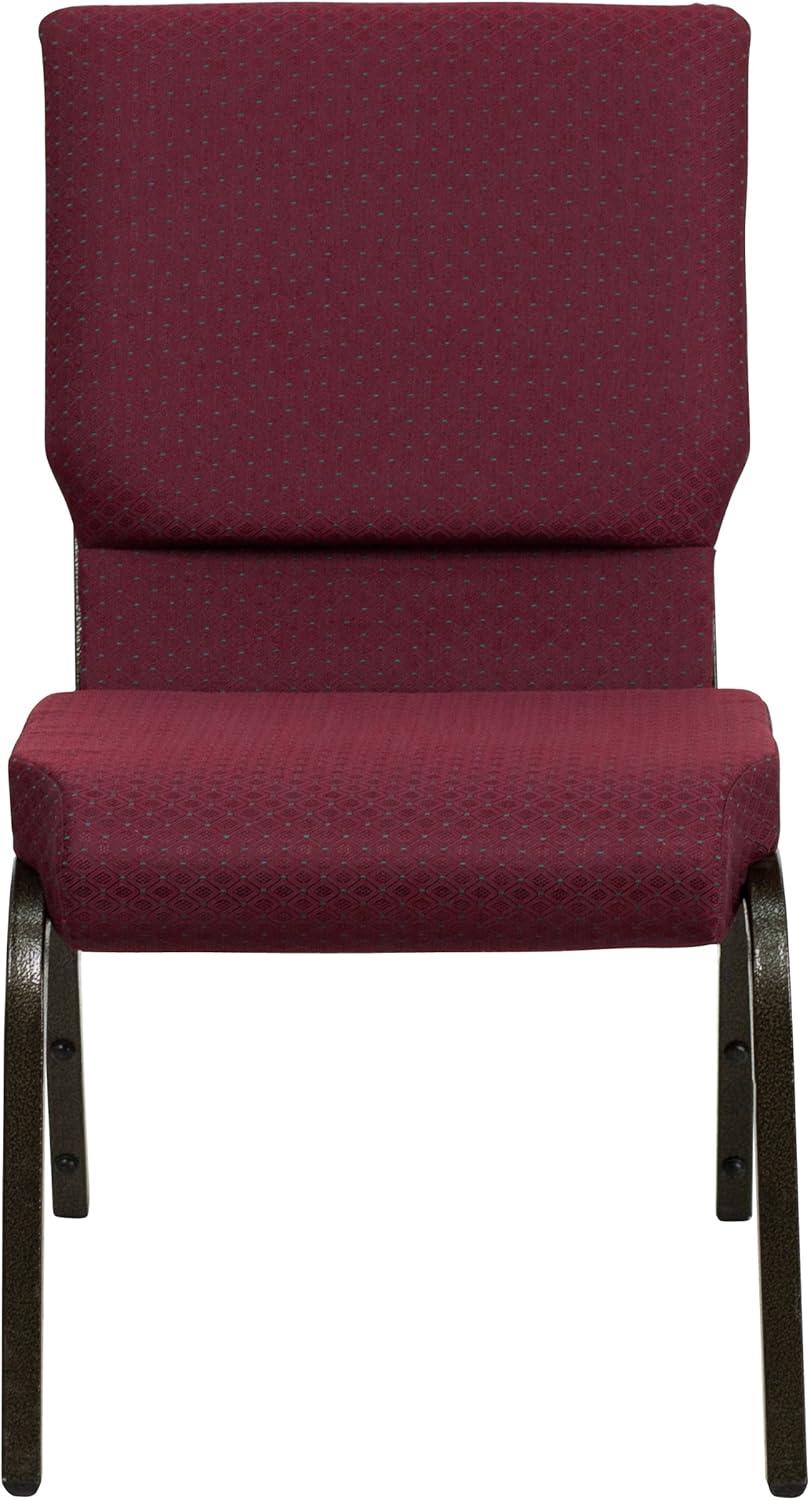 Flash Furniture Rayleigh Stackable Faux Leather Seat Waiting Room Chair with Metal Frame