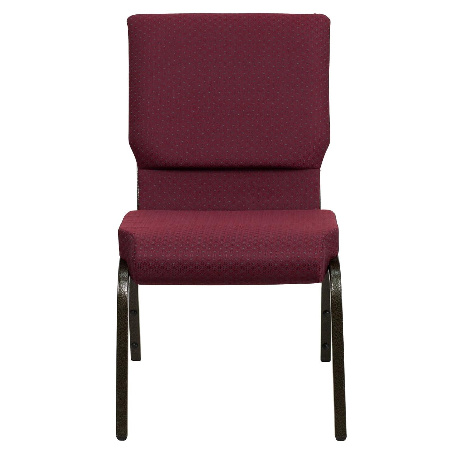 Flash Furniture Rayleigh Stackable Faux Leather Seat Waiting Room Chair with Metal Frame