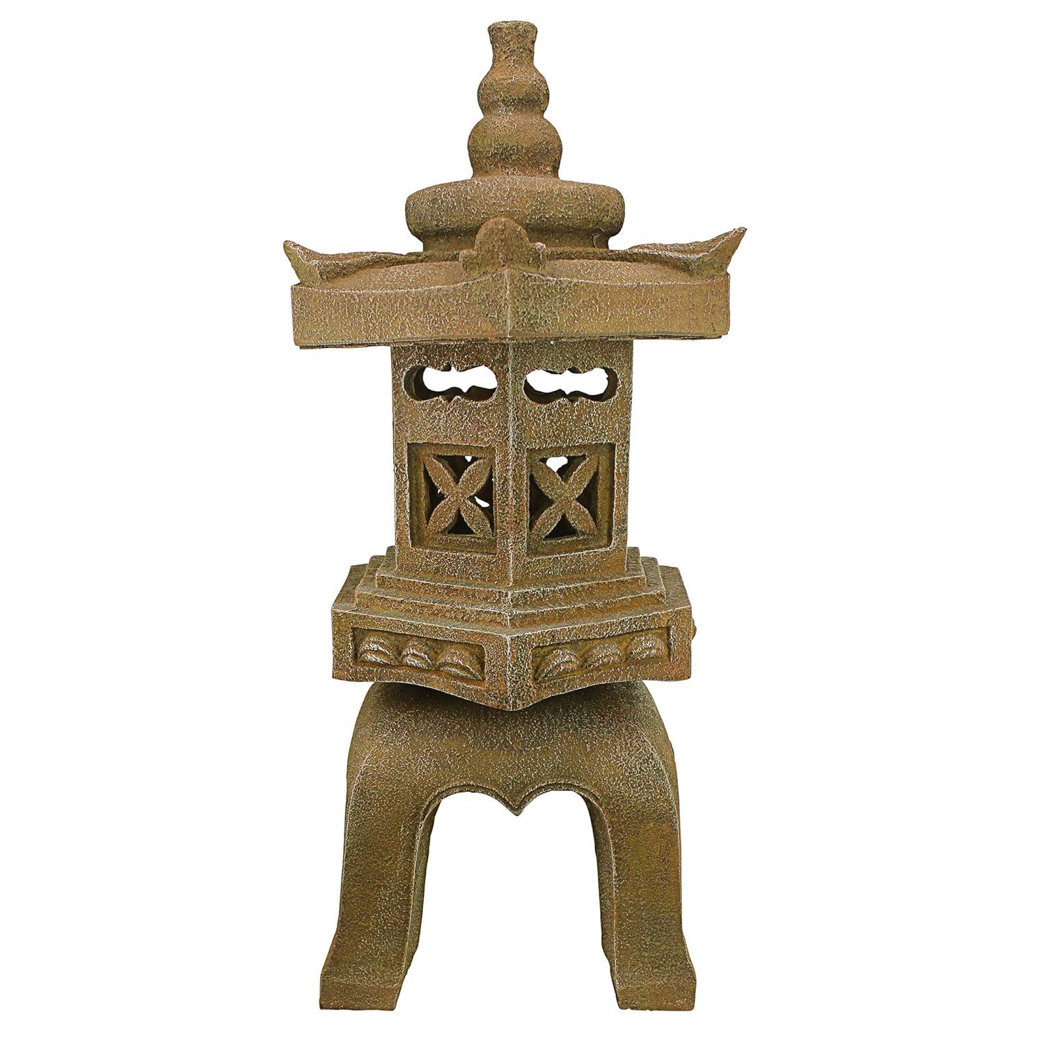 Design Toscano Sacred Pagoda Lantern Illuminated Statue