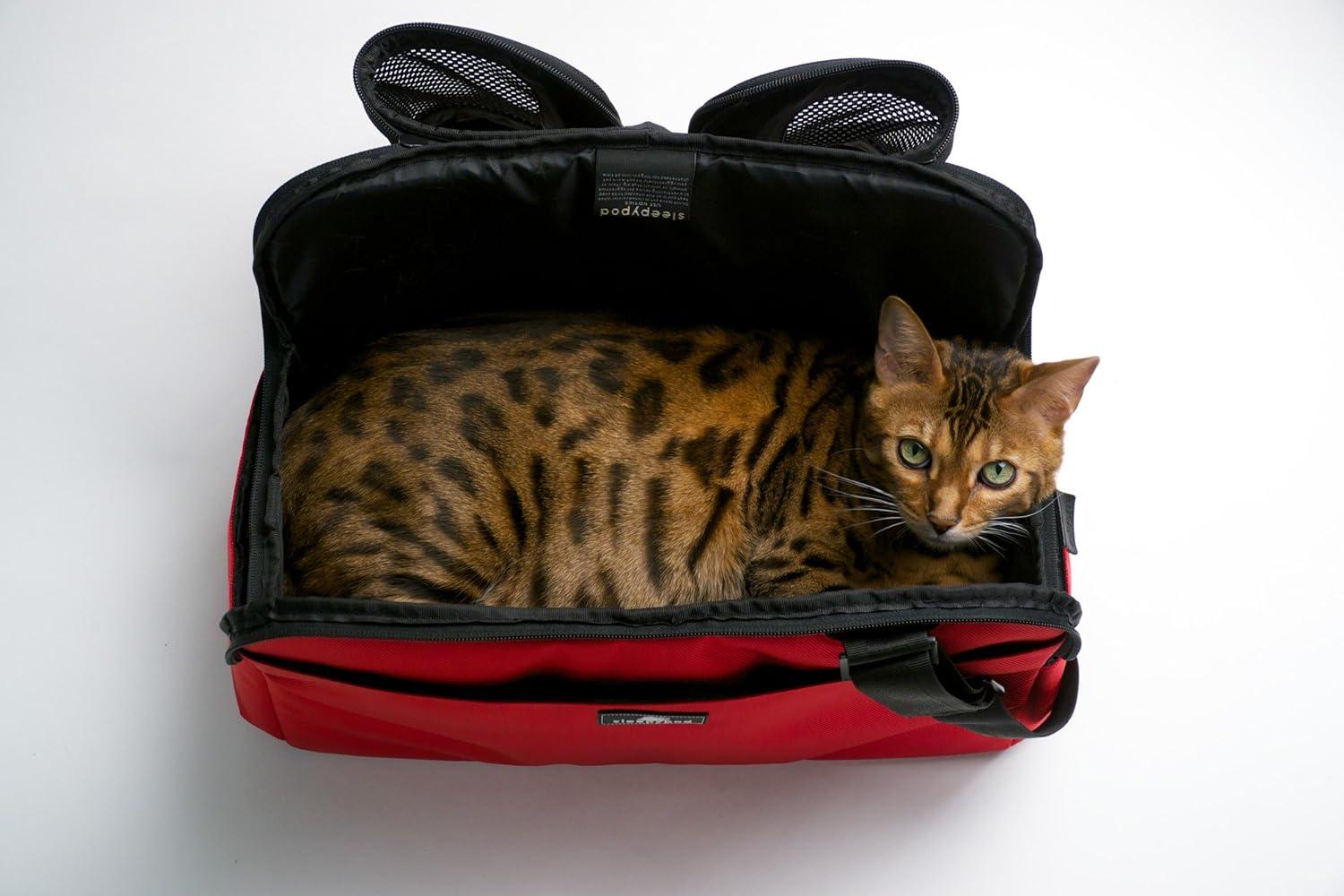 Small Red Soft-Sided Airline Approved Pet Carrier