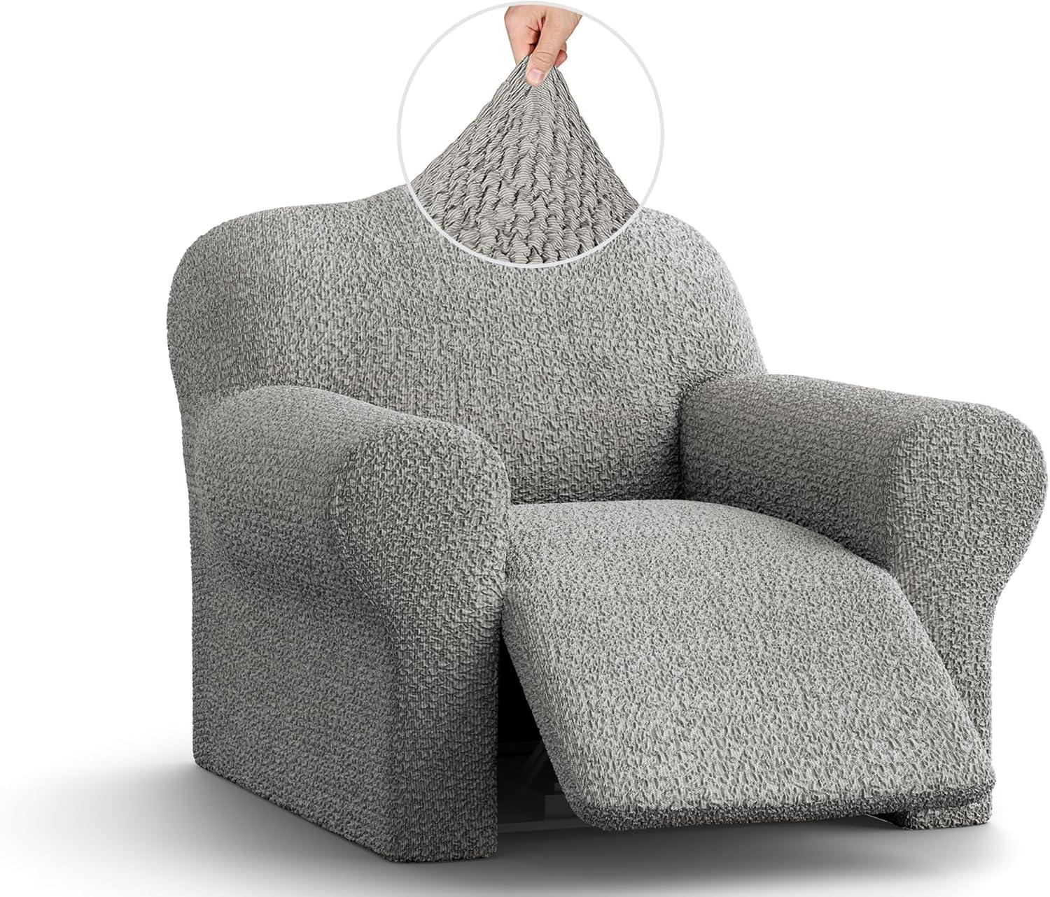 Stretchy Slipcover for Recliner Armchair - Italian Style & Premium Quality - Mille Righe Collection
