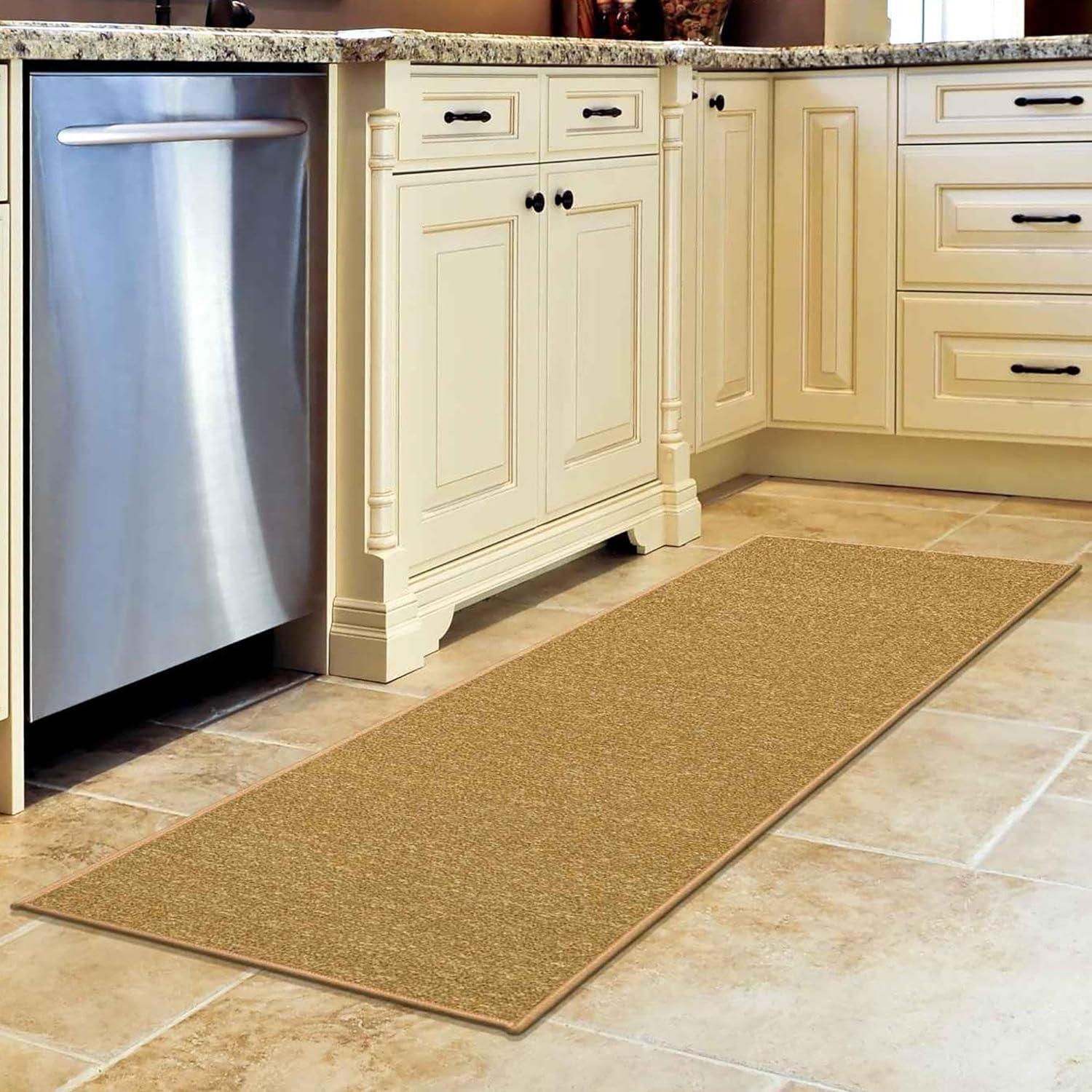 Machine Washable Non-Slip Solid Kitchen Mat