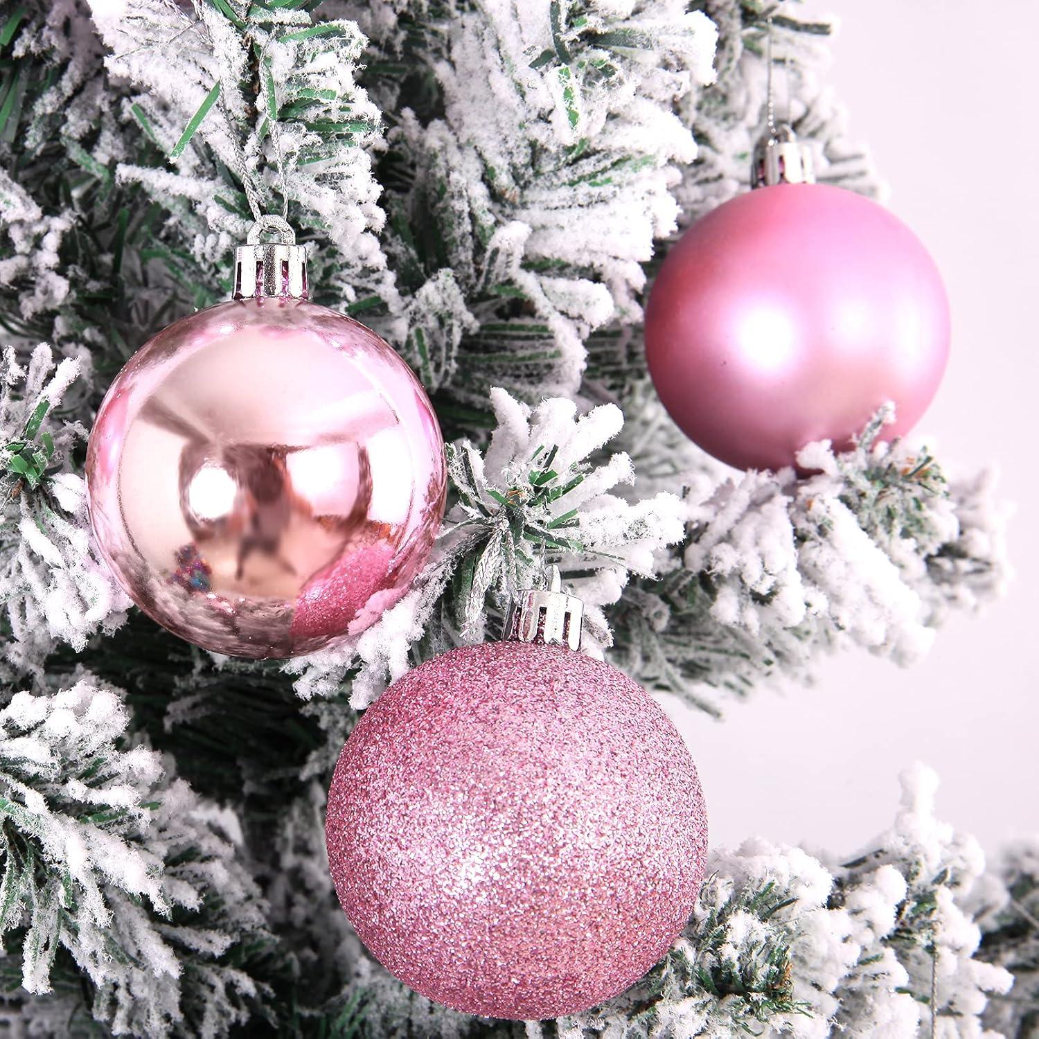 Fuebueo Clearance! 24Pcs Christmas Balls Ornaments for Xmas Christmas Tree (1.2"-3.1CM)