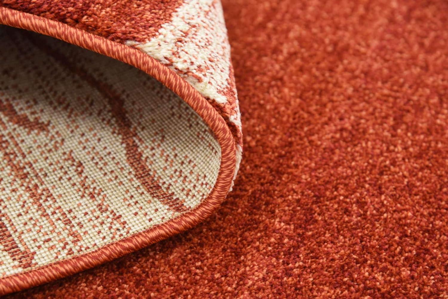 Unique Loom Del Mar Collection Area Rug - Sarah (7' 10" Square Terracotta/Rust Red)