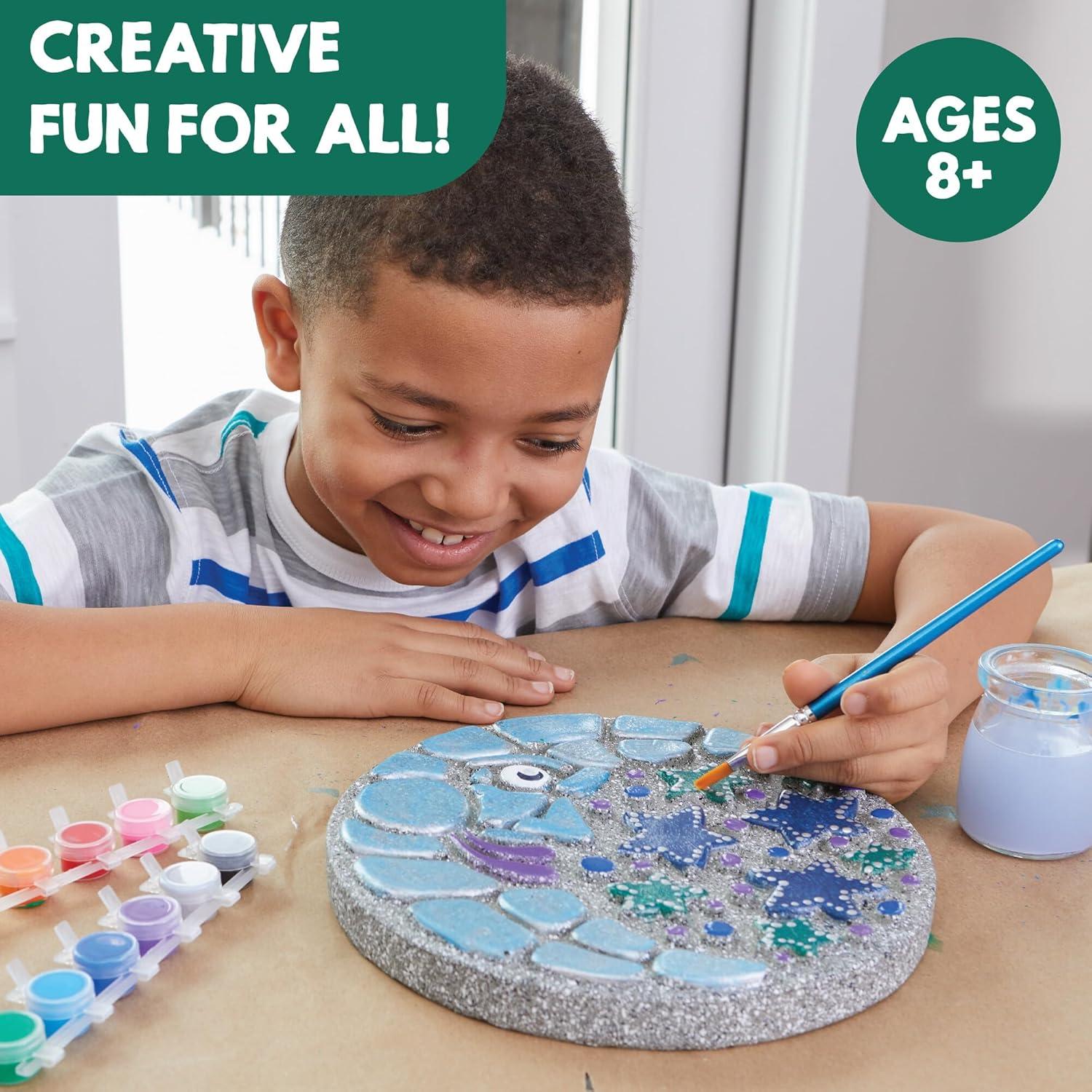 MindWare Paint Your Own Stepping Stone: Moon And Stars - Creative Activities -14 Pieces
