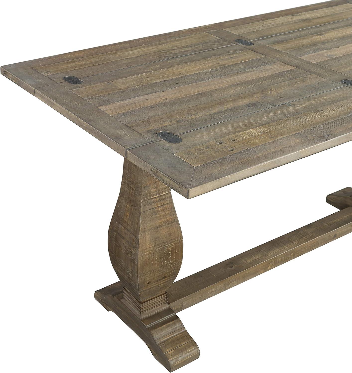 Versatile Farmhouse Flip-Top Console Table in Reclaimed Natural Pine