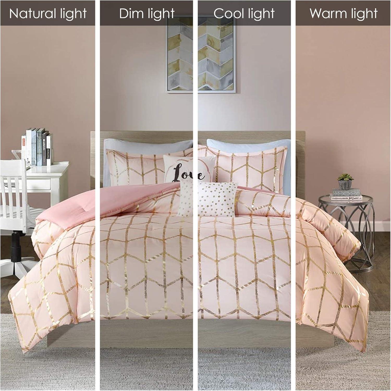 Raina Metallic Printed Comforter Set