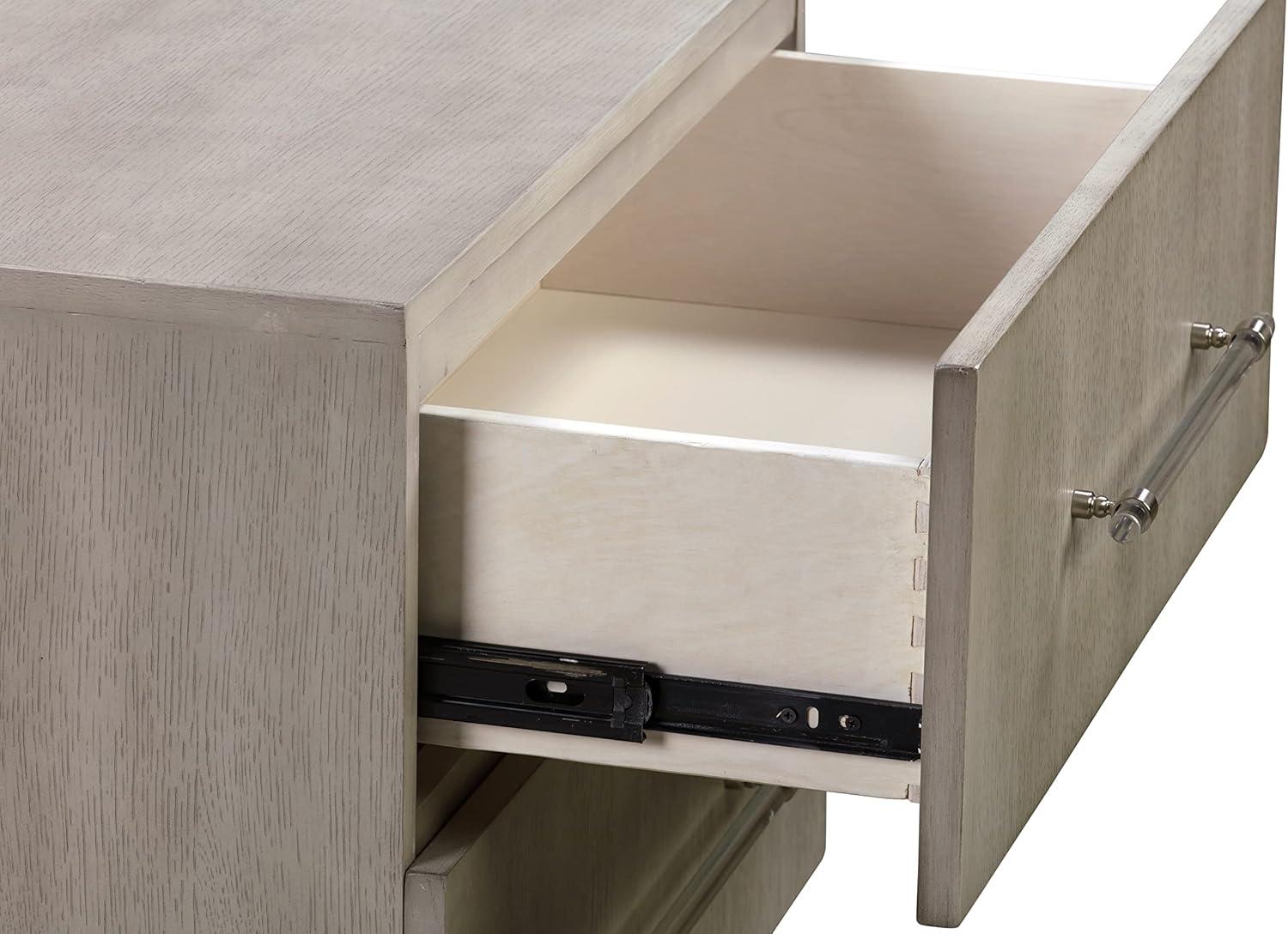 Modus Furniture Argento Nightstand in Misty Grey