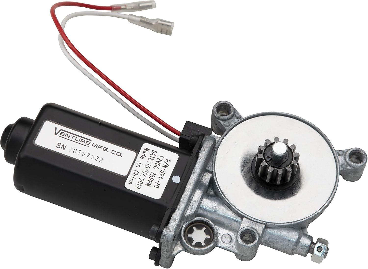 Solera 12V DC Black and Silver Power Awning Motor