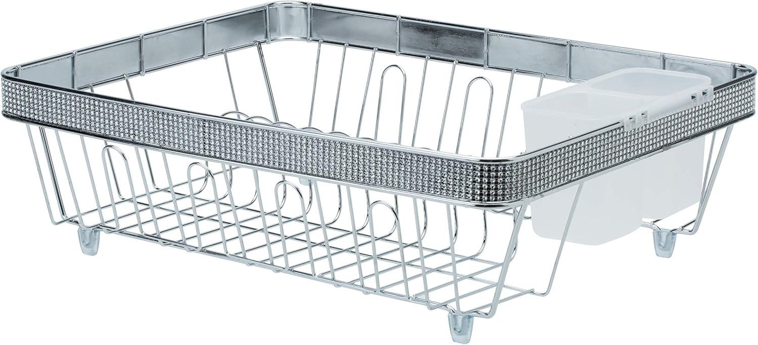Bath Bliss 22899-CHR Kitchen Details Drying Rack in Pave Diamond Design