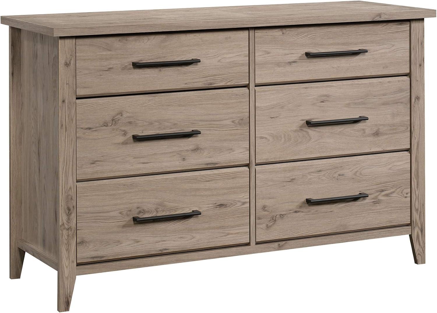 Laurel Oak Double Dresser with Extra Deep Horizontal Drawers