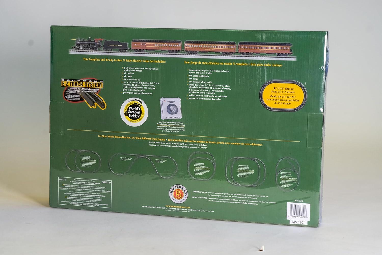 Bachmann N Scale The Broadway Limited Ready to Run Electric Train Set
