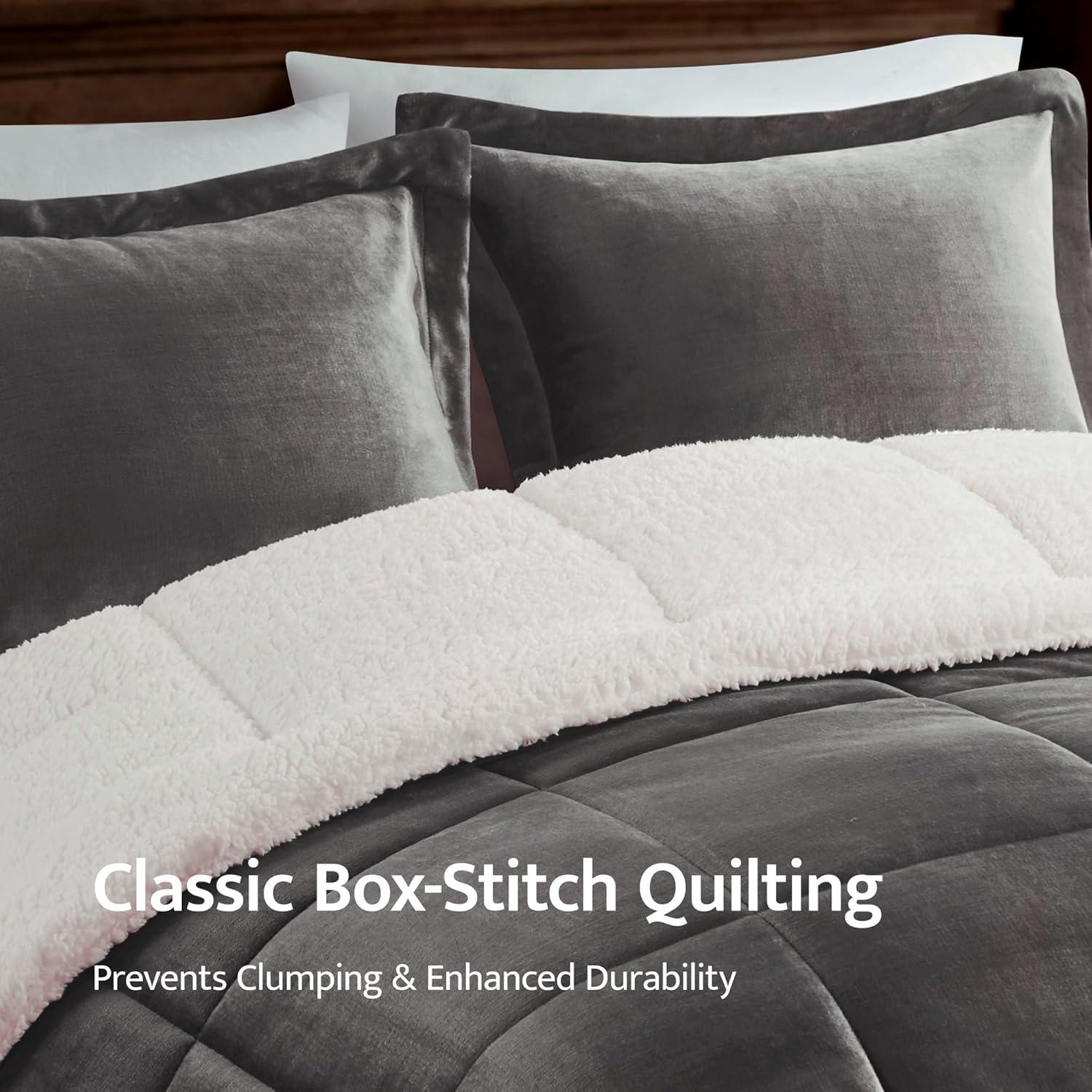 Woolrich Woolrich Alton Plush to Sherpa Down Alternative Comforter Set
