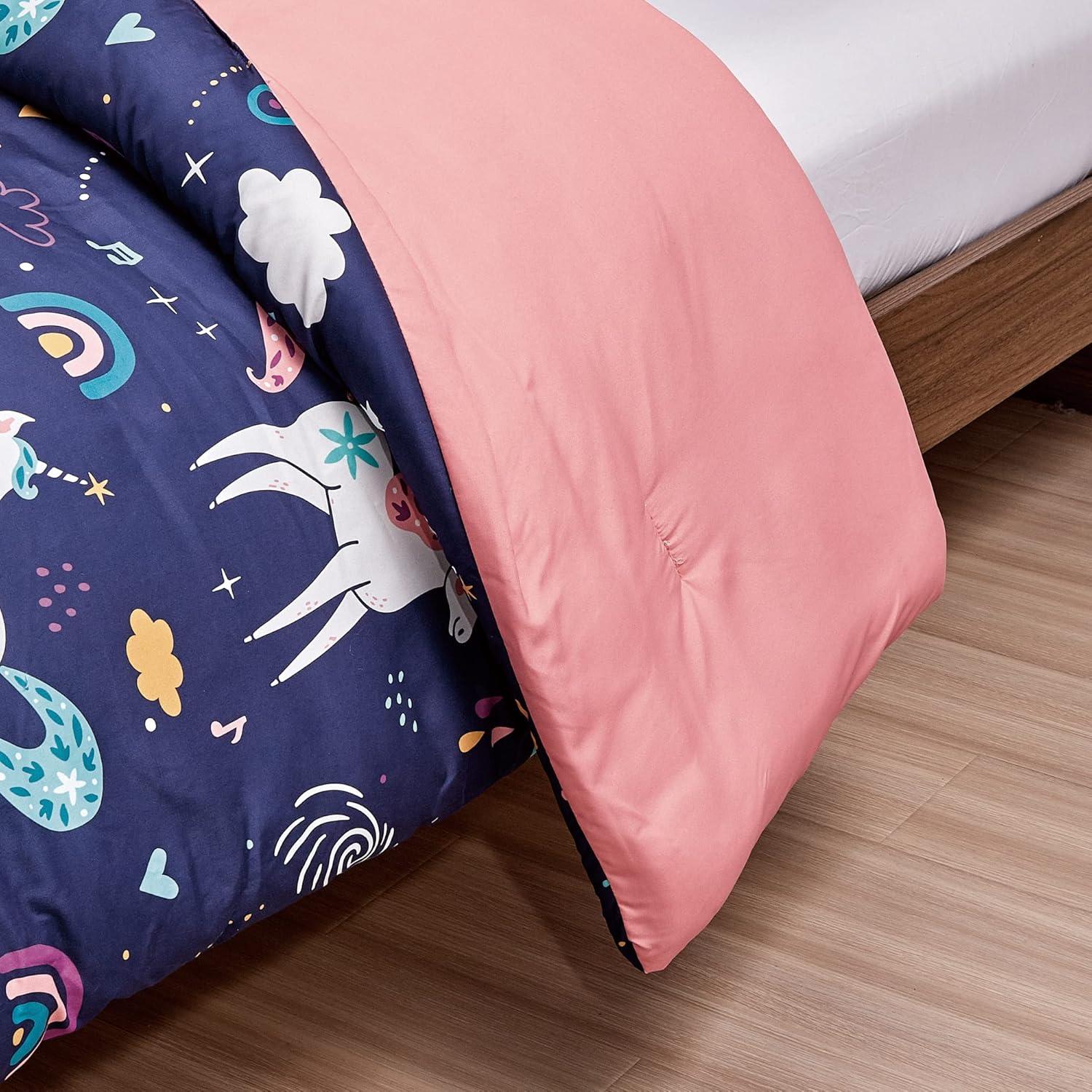 MarCielo Kids Girls Comforter Set Magic Unicorn