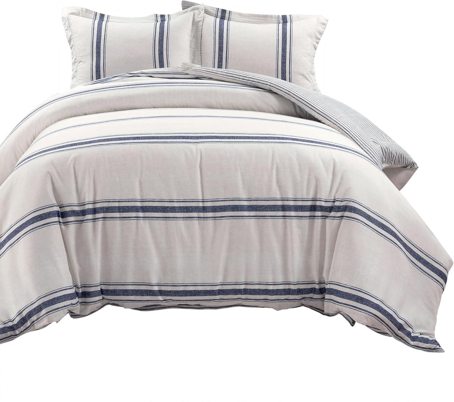 Standard Cotton 460 TC Reversible 3 Piece Duvet Cover Set