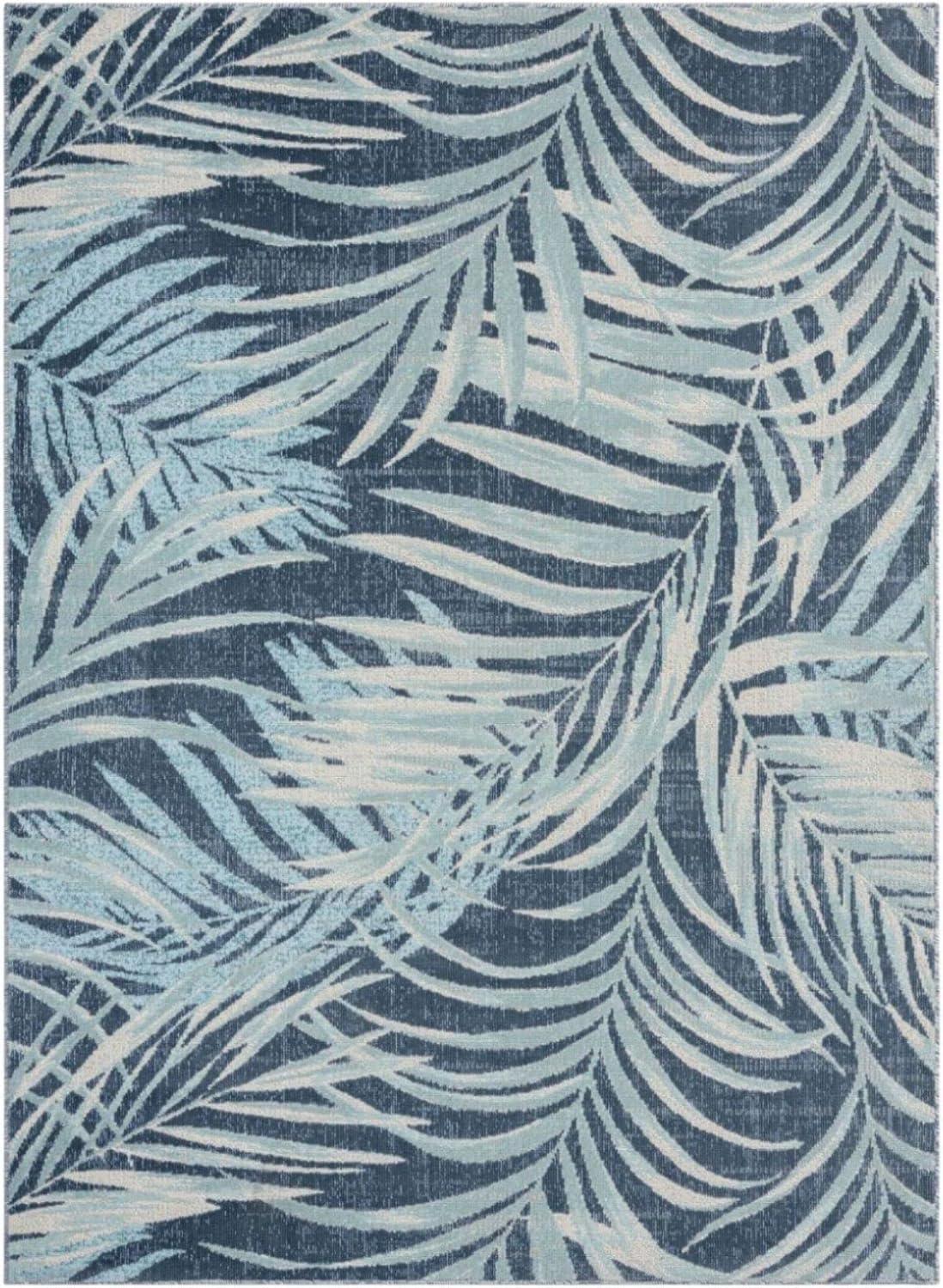 Tommy Bahama Malibu Palm Springs Coastal Indoor/Outdoor Area Rug, Blue/Navy