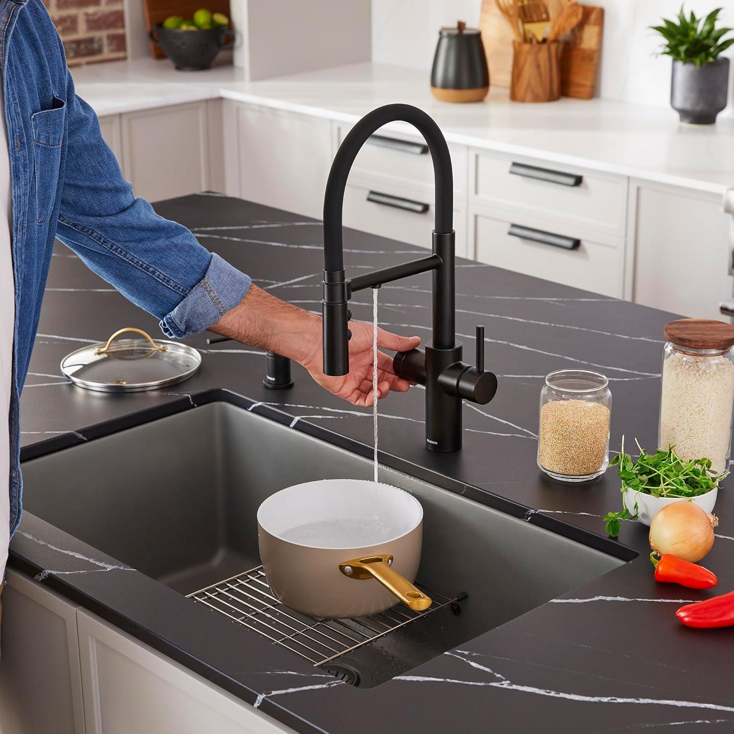 Catris Flexo Filter-Ready Semi-Pro Pull Down Single Handle Kitchen Faucet