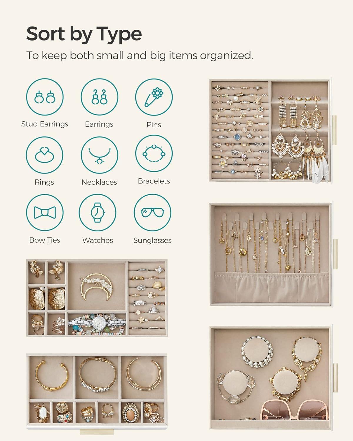 Latitude Run® 5 Layer Jewelry Box with Glass Window
