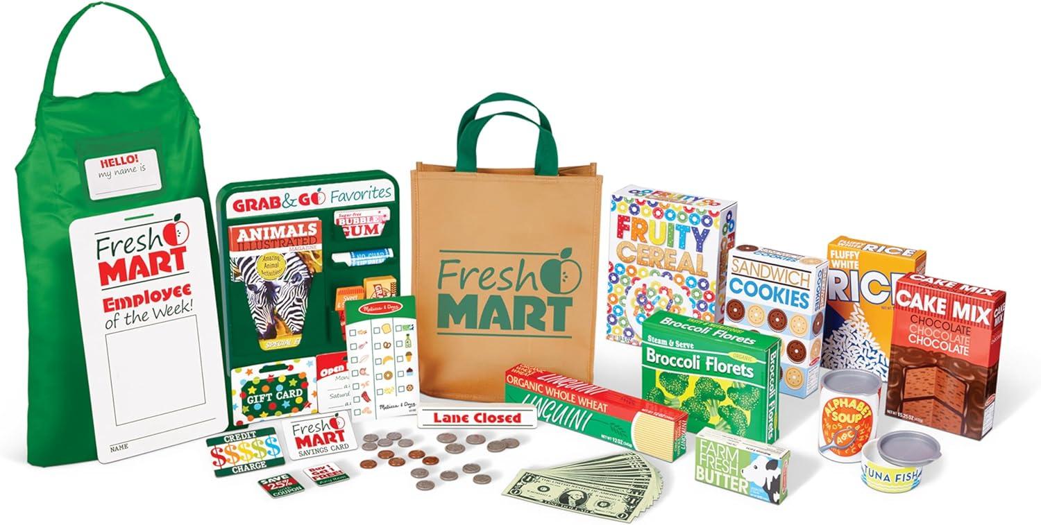 Melissa & Doug Grocery Companion Play Food Set