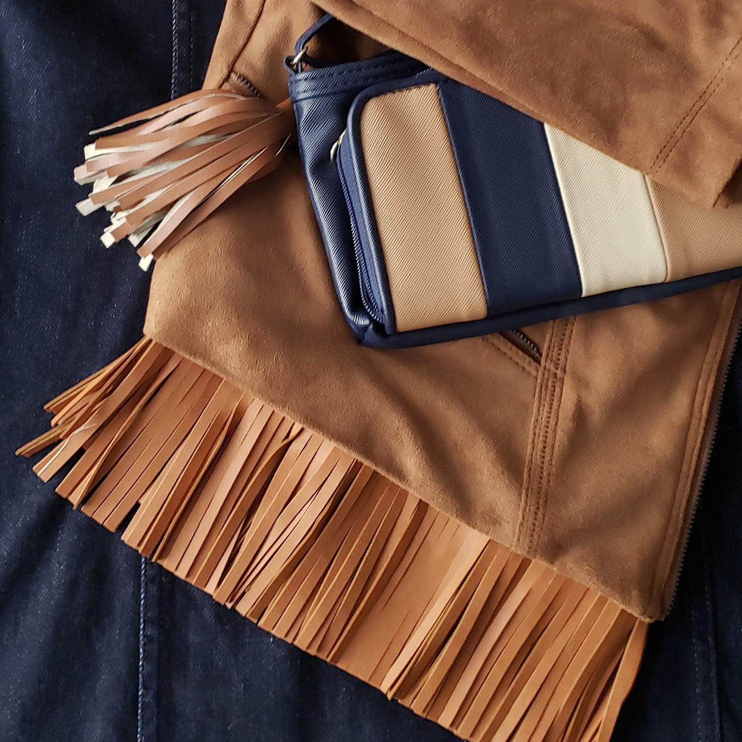 Expo Int'l 5 Yards of 6" Matte Finish Vegan Leather Fringe Trim