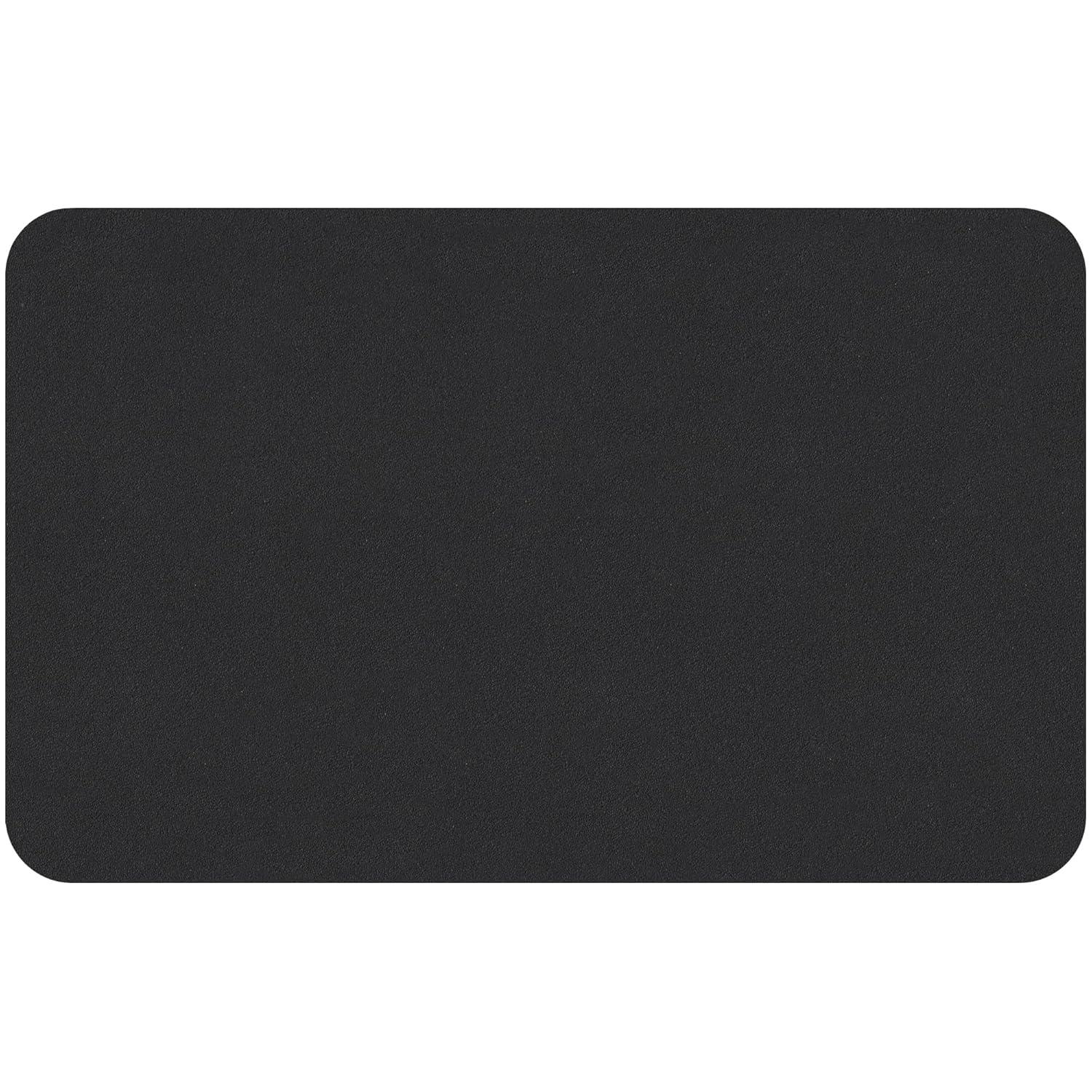 GelPro Designer Comfort Collection Traditional Kitchen Mat, 20" x 32", Leather Grain Black