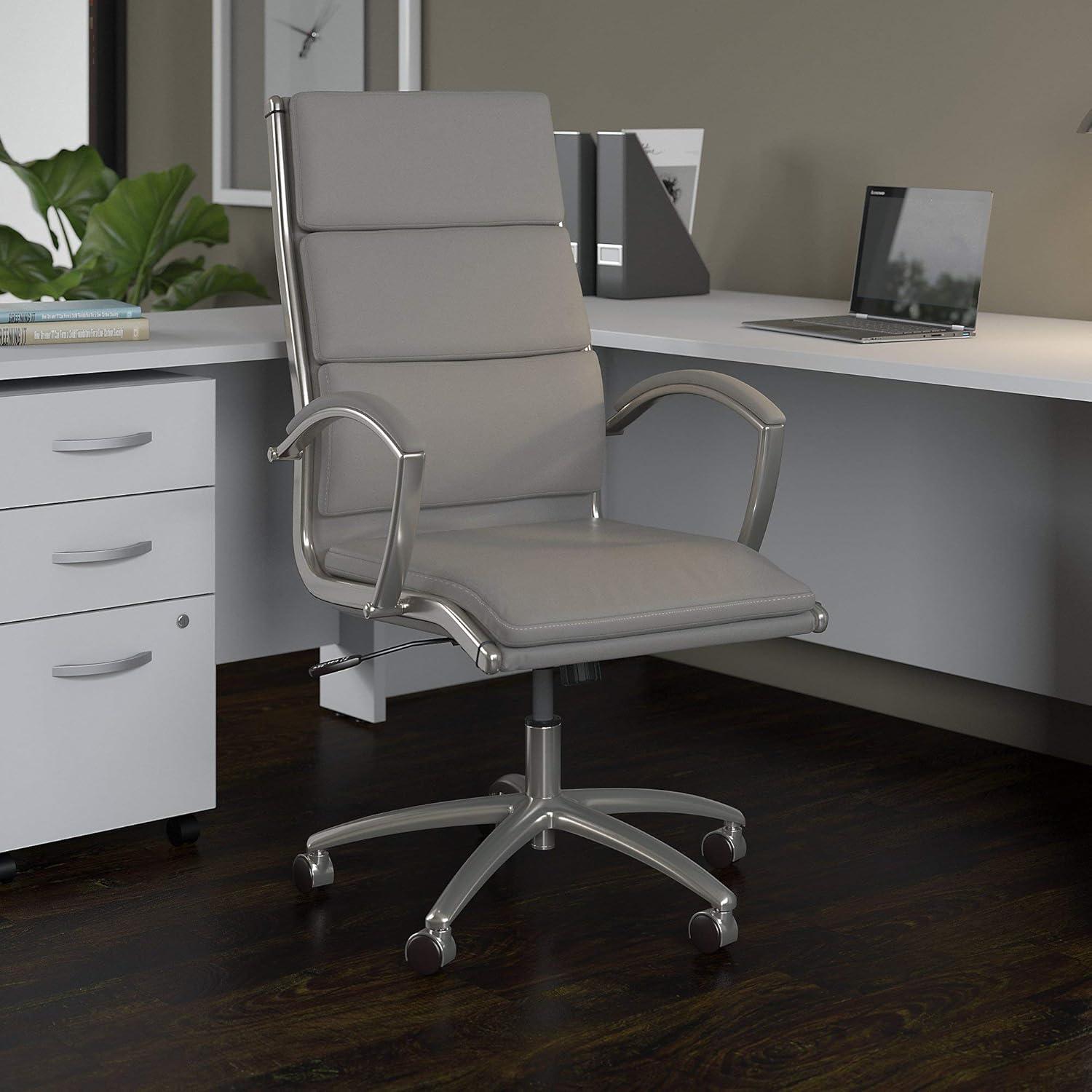 Bush Business Furniture Studio C High Back Leather Executive Office Chair