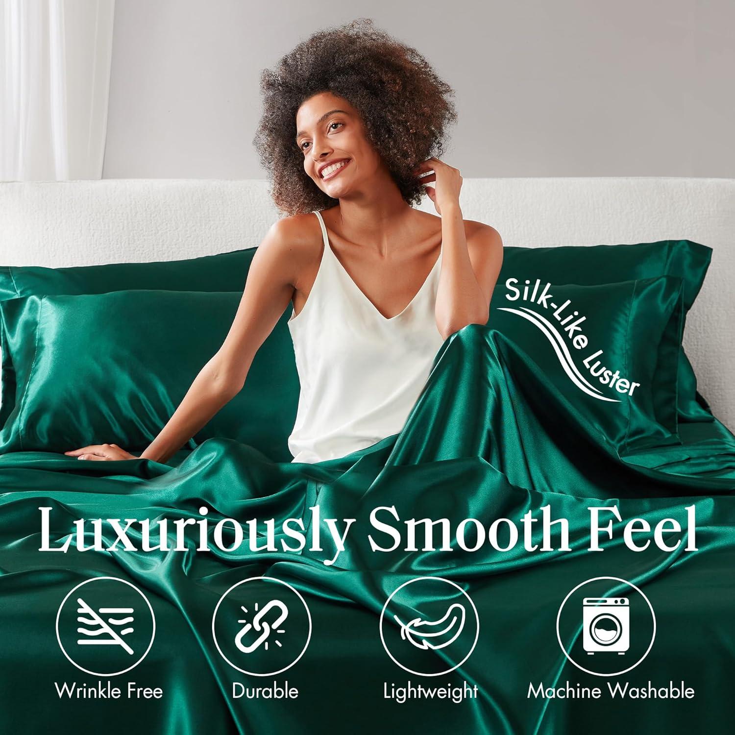 Madison Park Essentials Satin Luxury Sheet Set