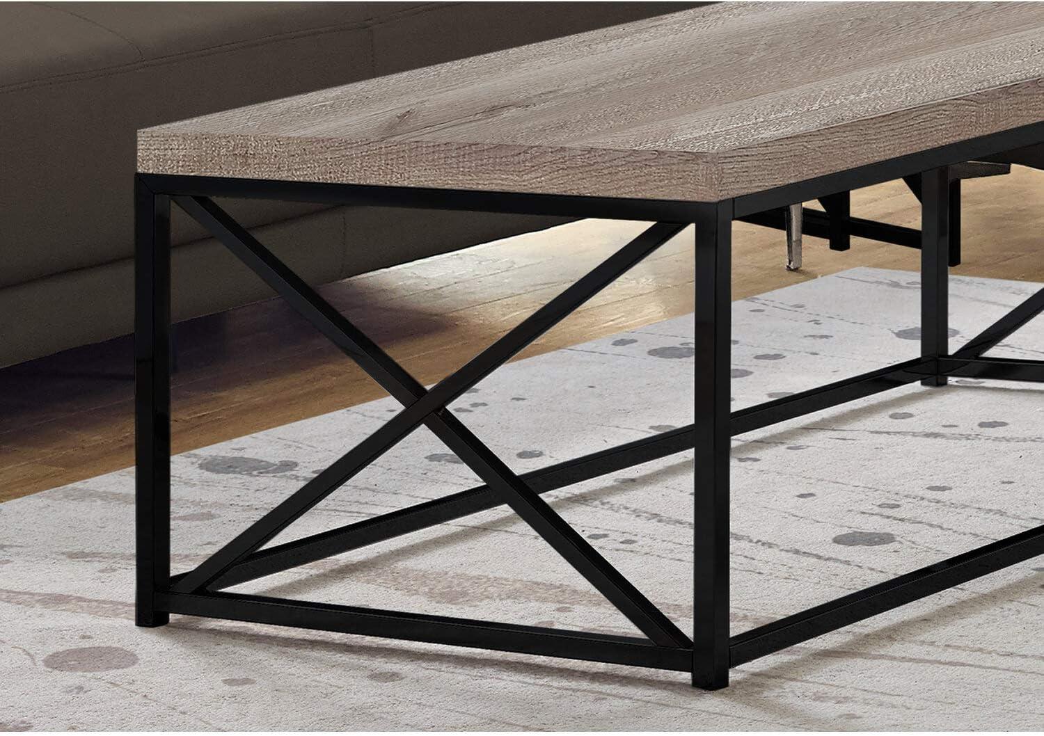 Monarch Specialties Coffee Table, Accent, Cocktail, Rectangular, Living Room, 44"L, Beige Laminate