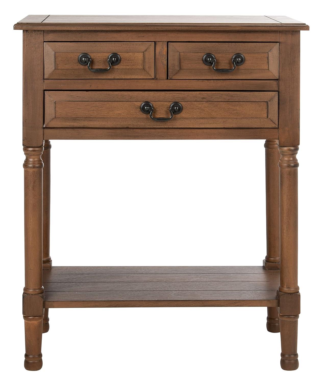 Primrose 3 Drawer Console Table - CNS5707C - Brown - Safavieh