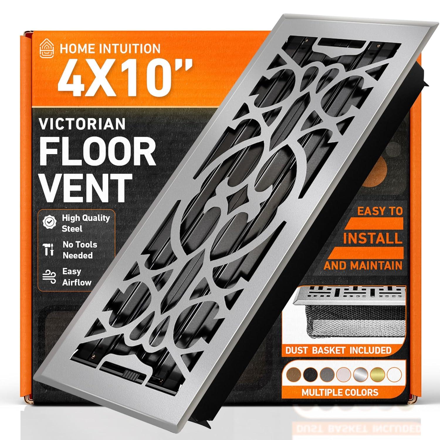 Home Intuition Victorian Floor Vent Cover Register With Mesh Net