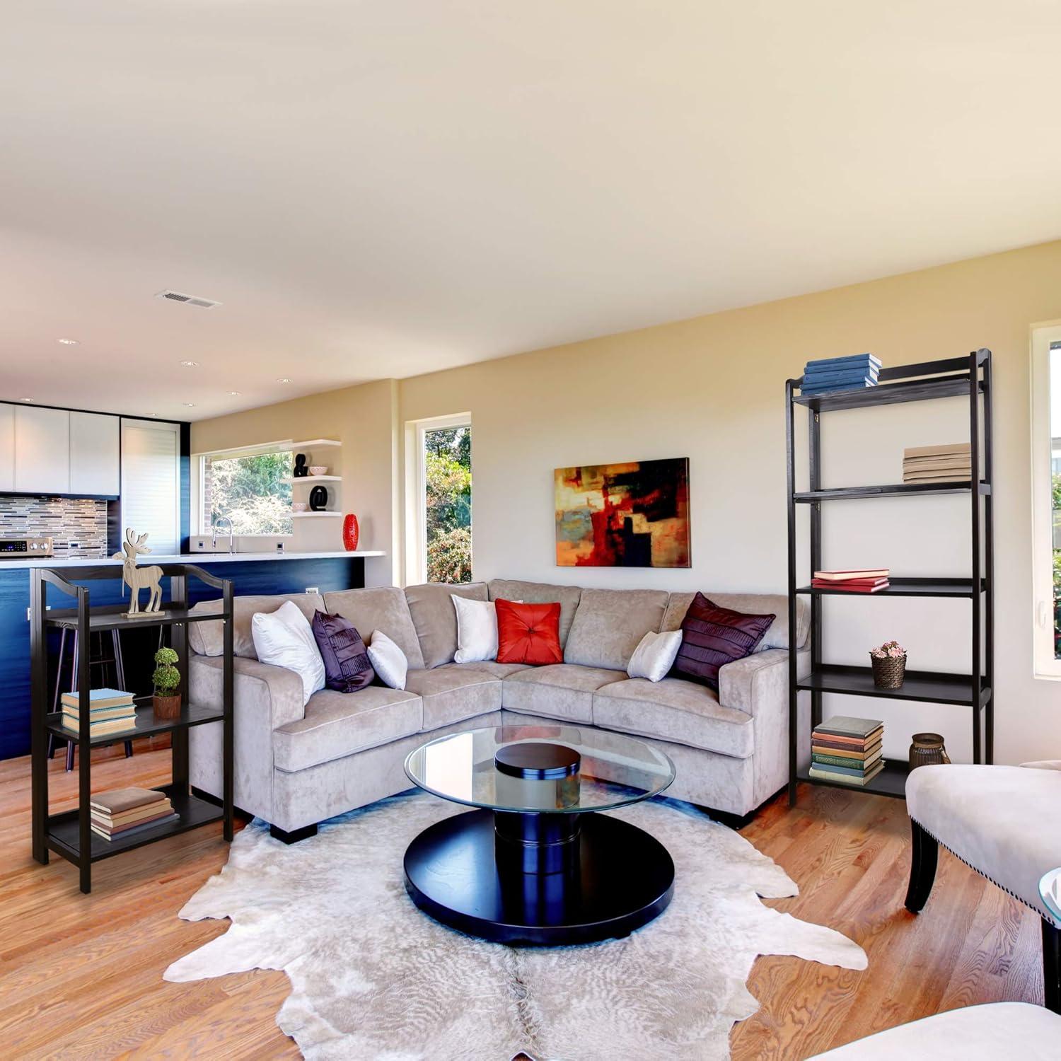 Casual Home Stratford 3-Shelf Folding Bookcase-Warm Brown