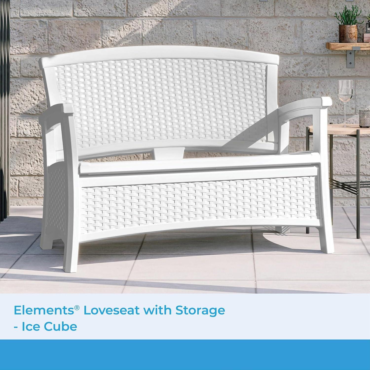 Suncast Elements 47'' Resin Outdoor Loveseat