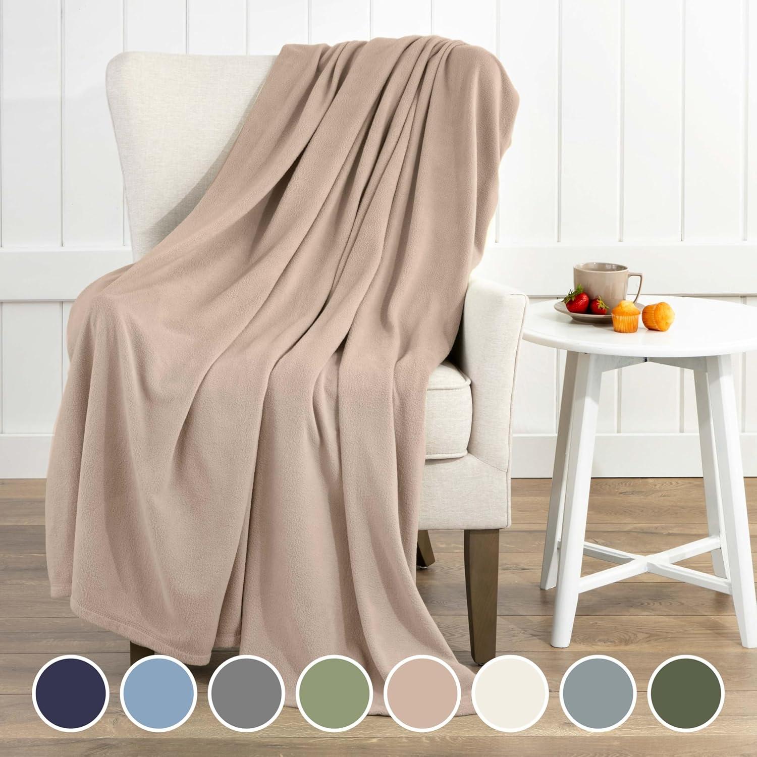 Martex Super Soft Fleece Blanket All Season, Warm, Lightweight, Cozy Throw Blanket