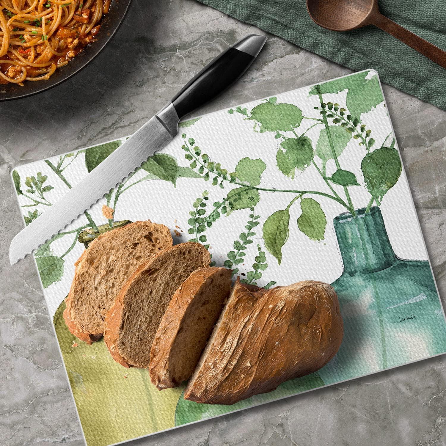 CounterArt Tempered Glass Greenery Saver Cutting Board