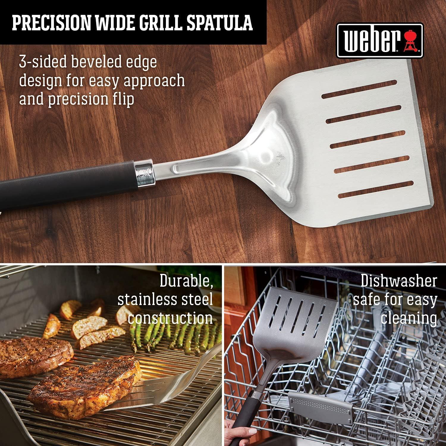 Large Stainless Steel Grill Spatula with Soft-Touch Handle