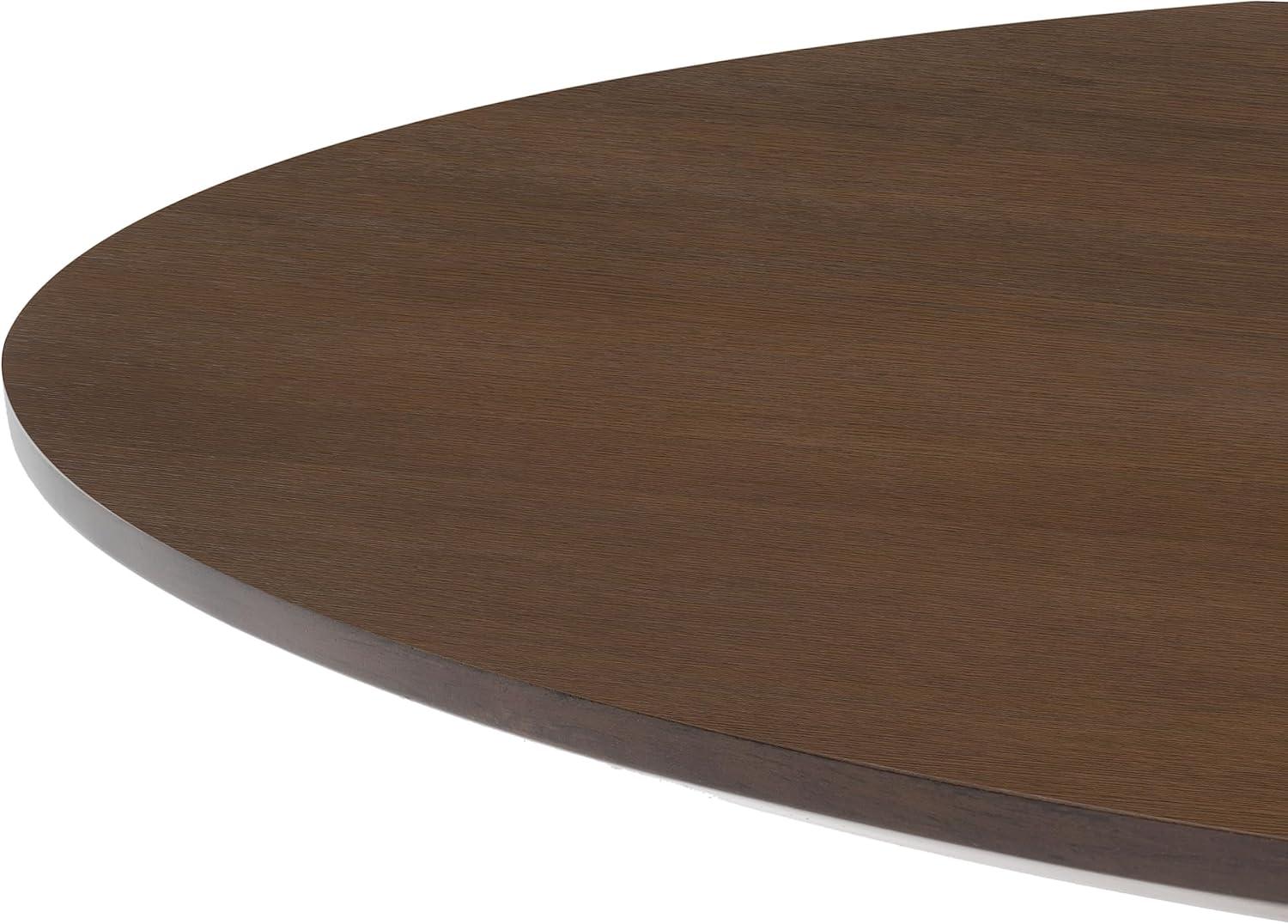SAFAVIEH Couture Carolee 46" Round Dining Table, Walnut