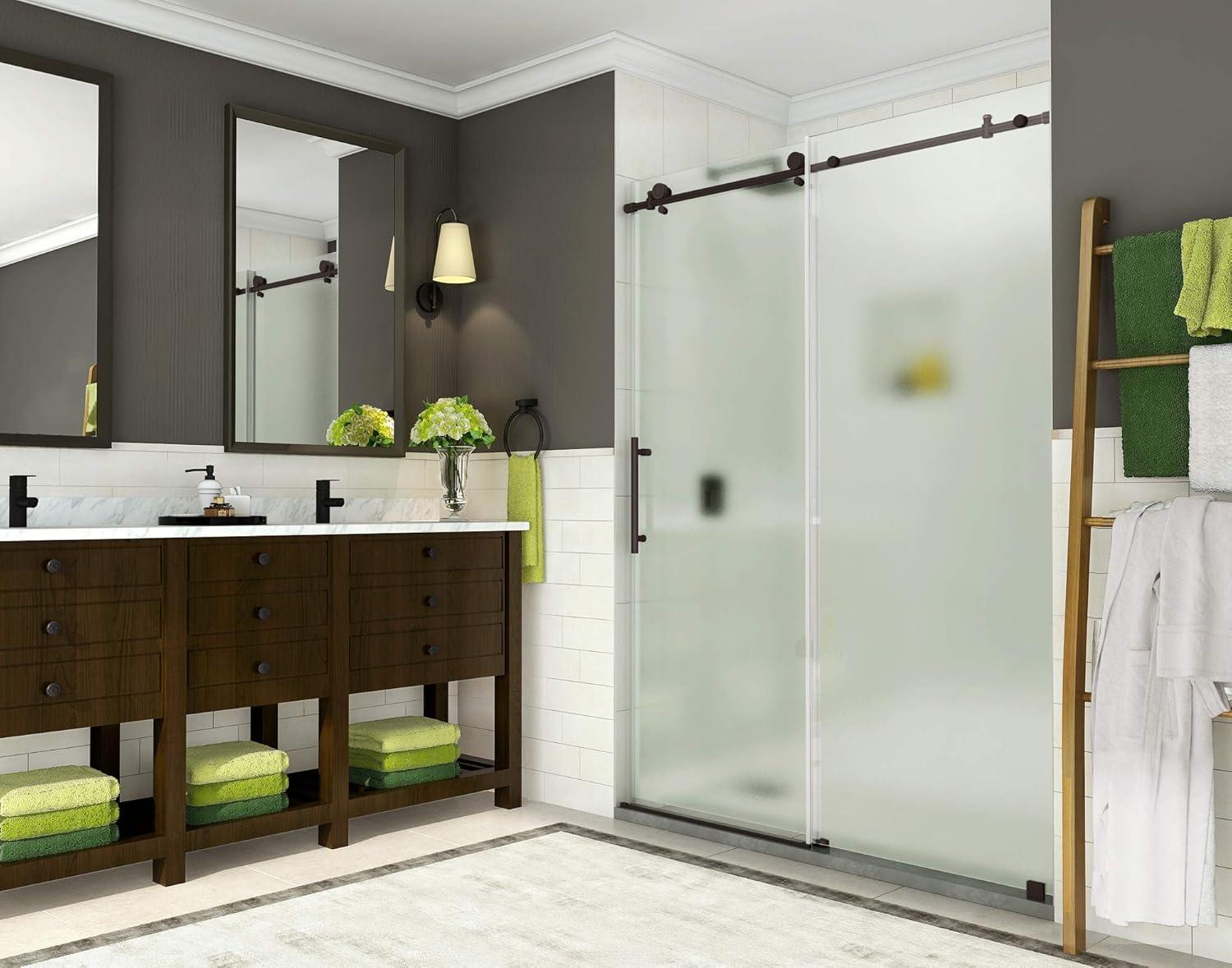 Coraline 60" x 76" Single Sliding Frameless Shower Door