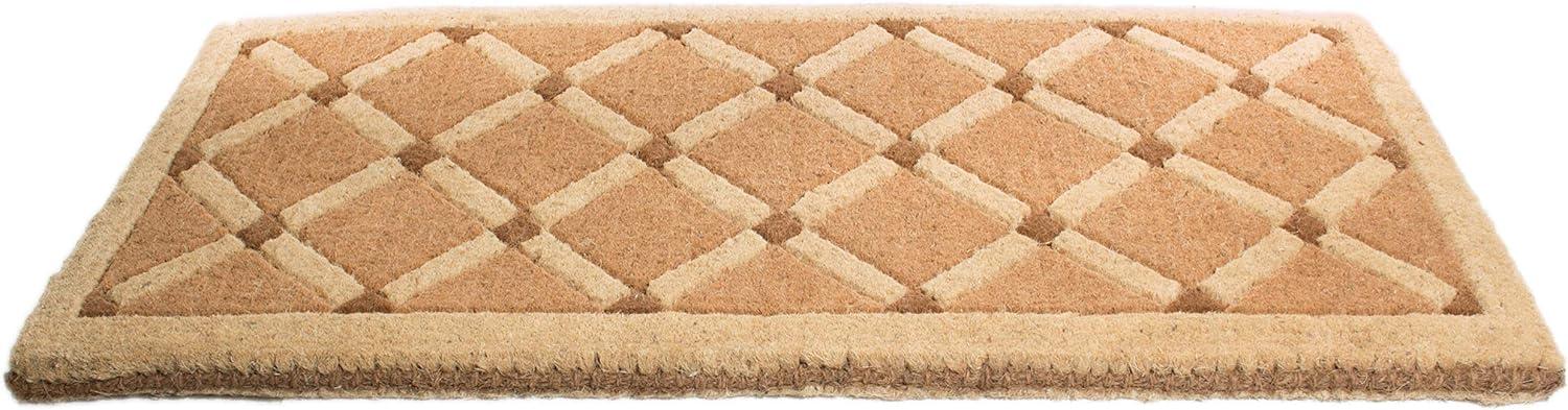 Imports Decor Coir Doormat, Cross Board, 18-Inch by 47-Inch