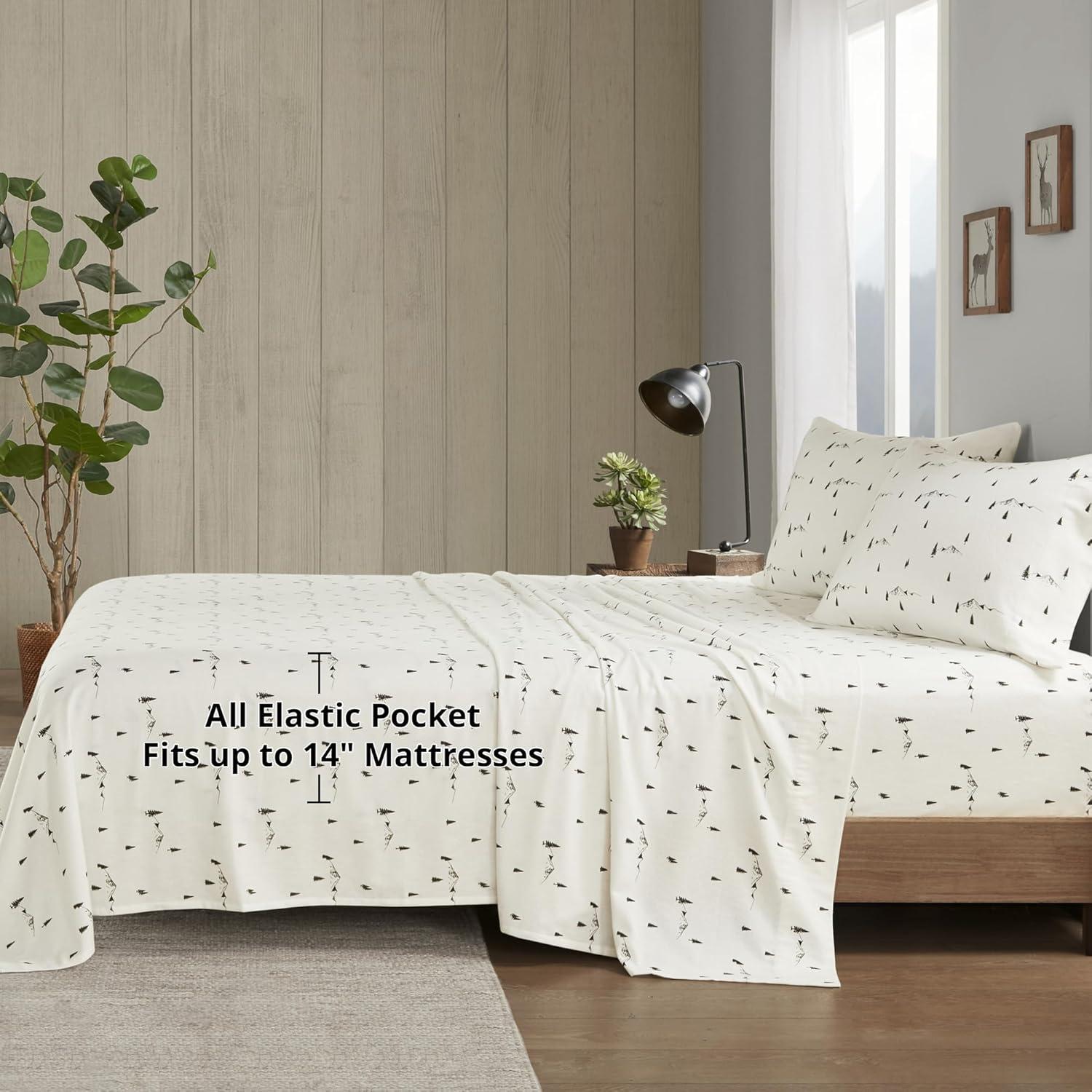 Woolrich 100% Cotton Flannel Sheet Set