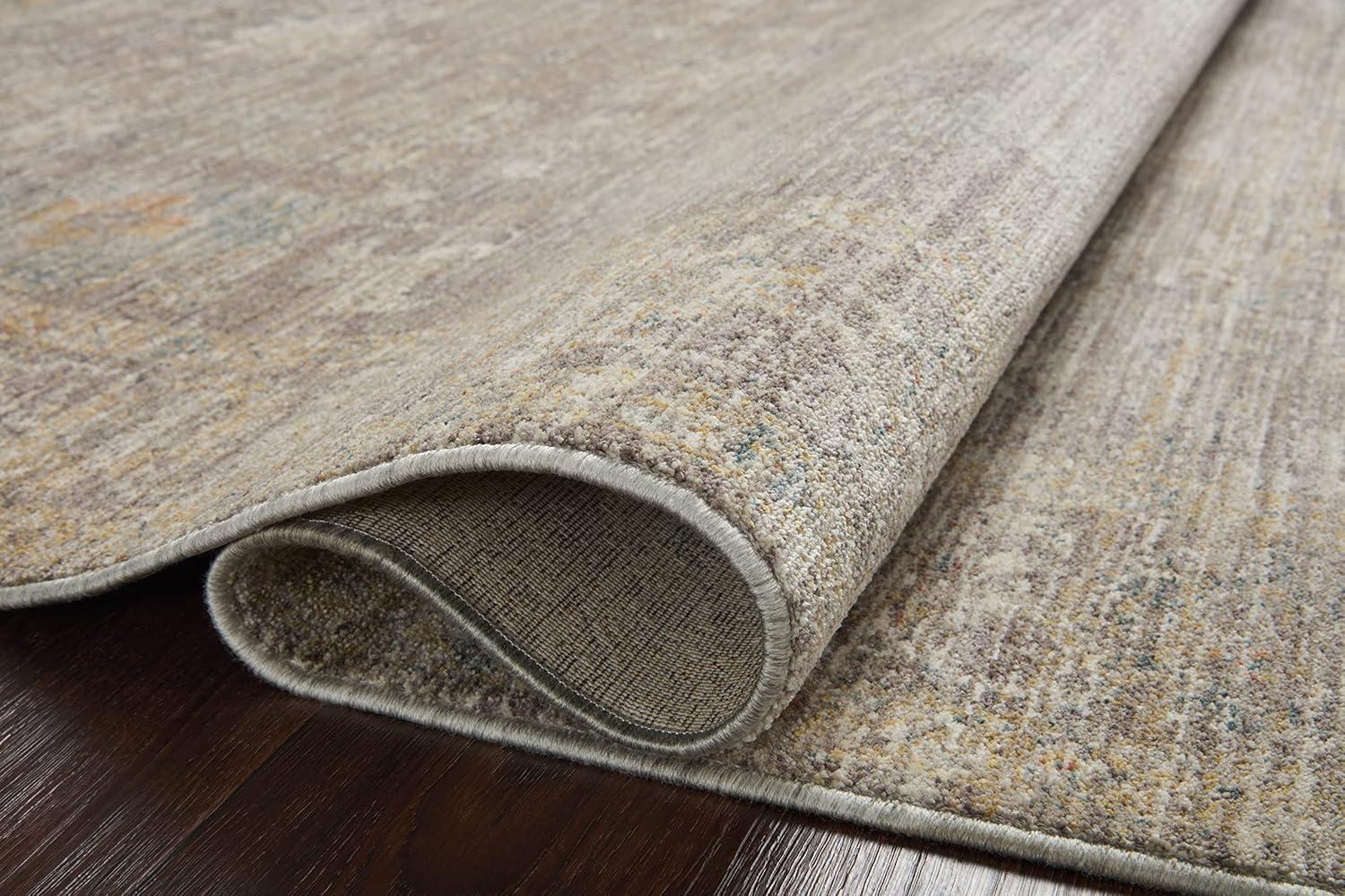 Millie Stone Natural Floral 12x16 Synthetic Area Rug