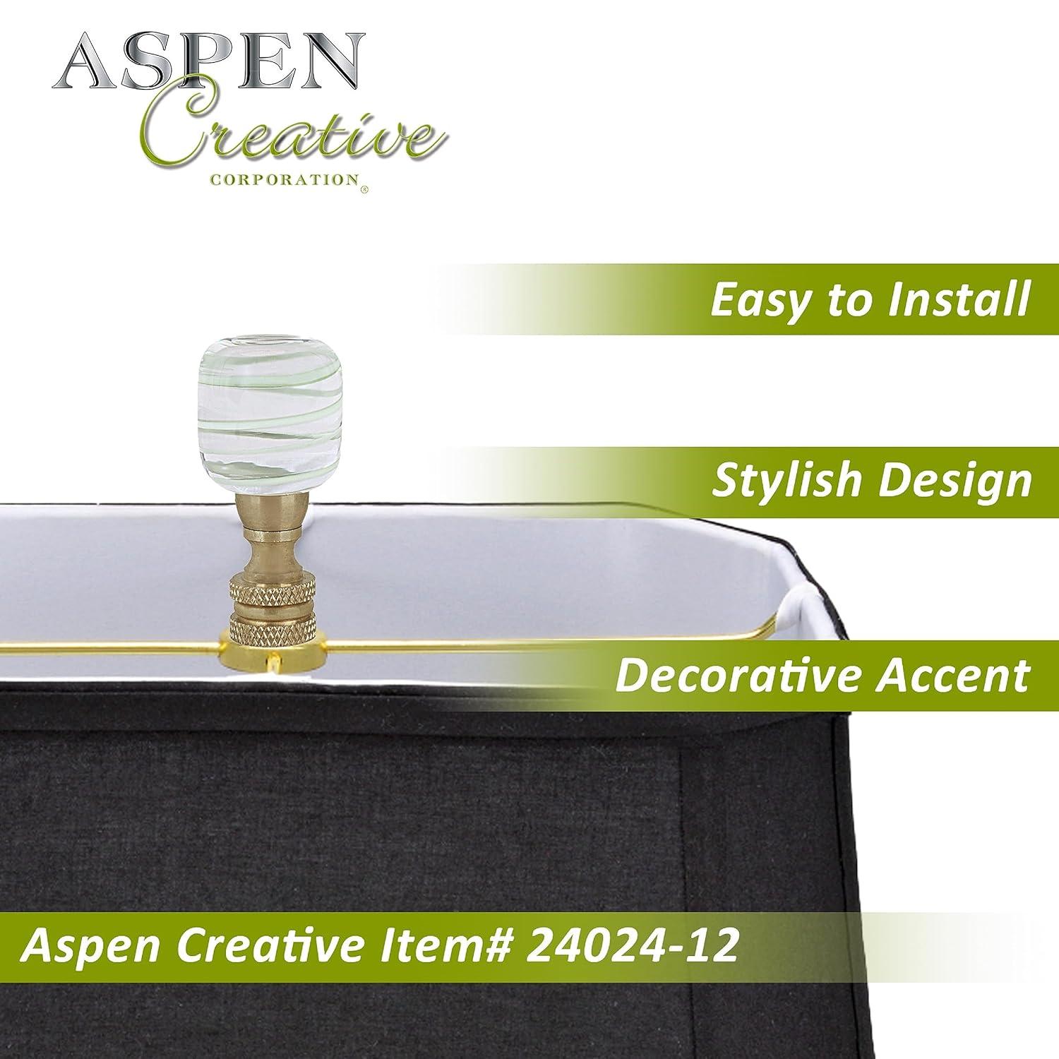 Aspen Creative Corporation 24024-12 Lamp Finial (Set of 2)