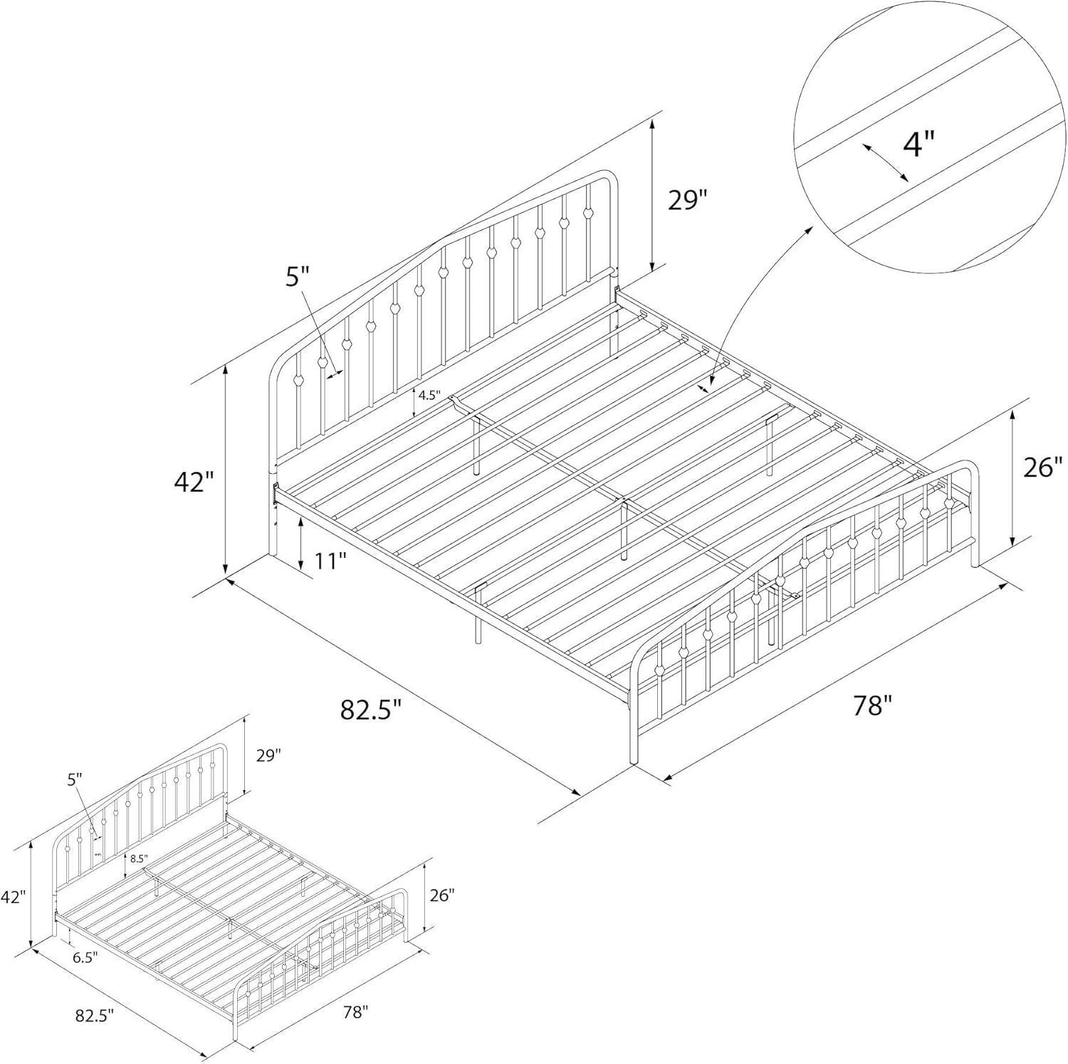 Bushwick Metal Platform Bed