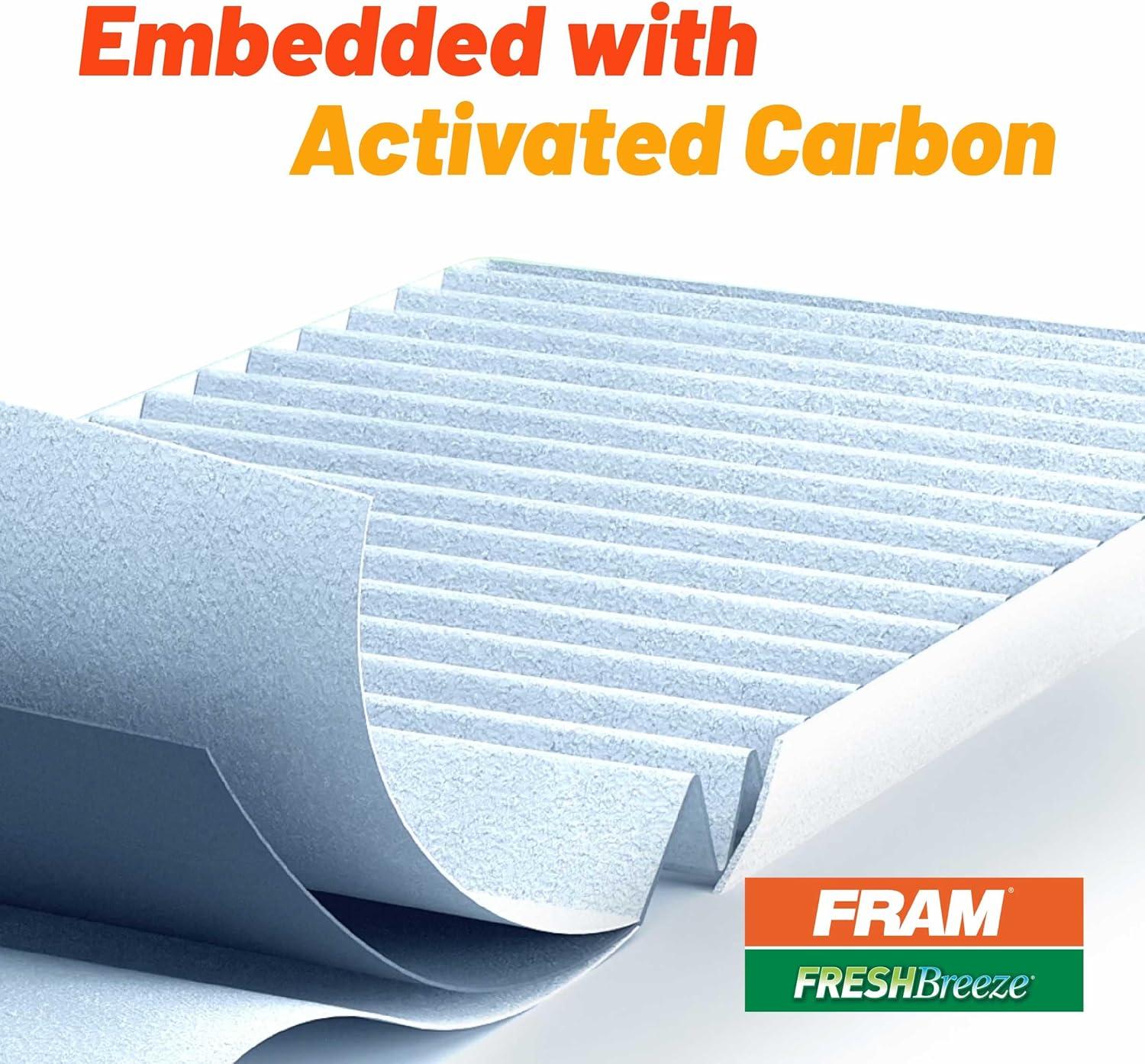 FRAM Fresh Breeze Cabin Air Filter, CF10134 Fits select: 2007-2016 HONDA CR-V, 2006-2015 HONDA CIVIC