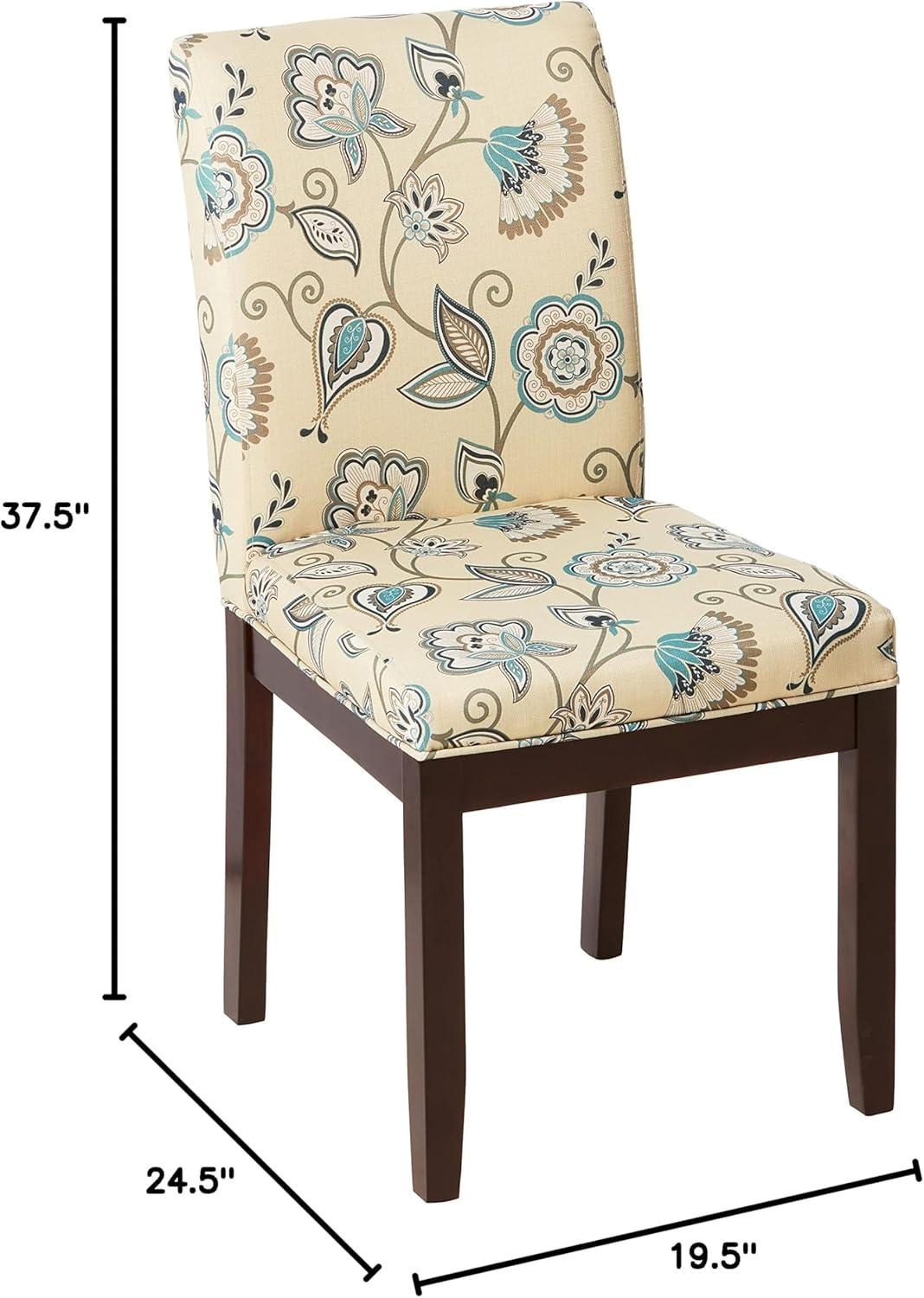 OSP Home Furnishings Dakota Parsons Chair in Avignon Sky Fabric