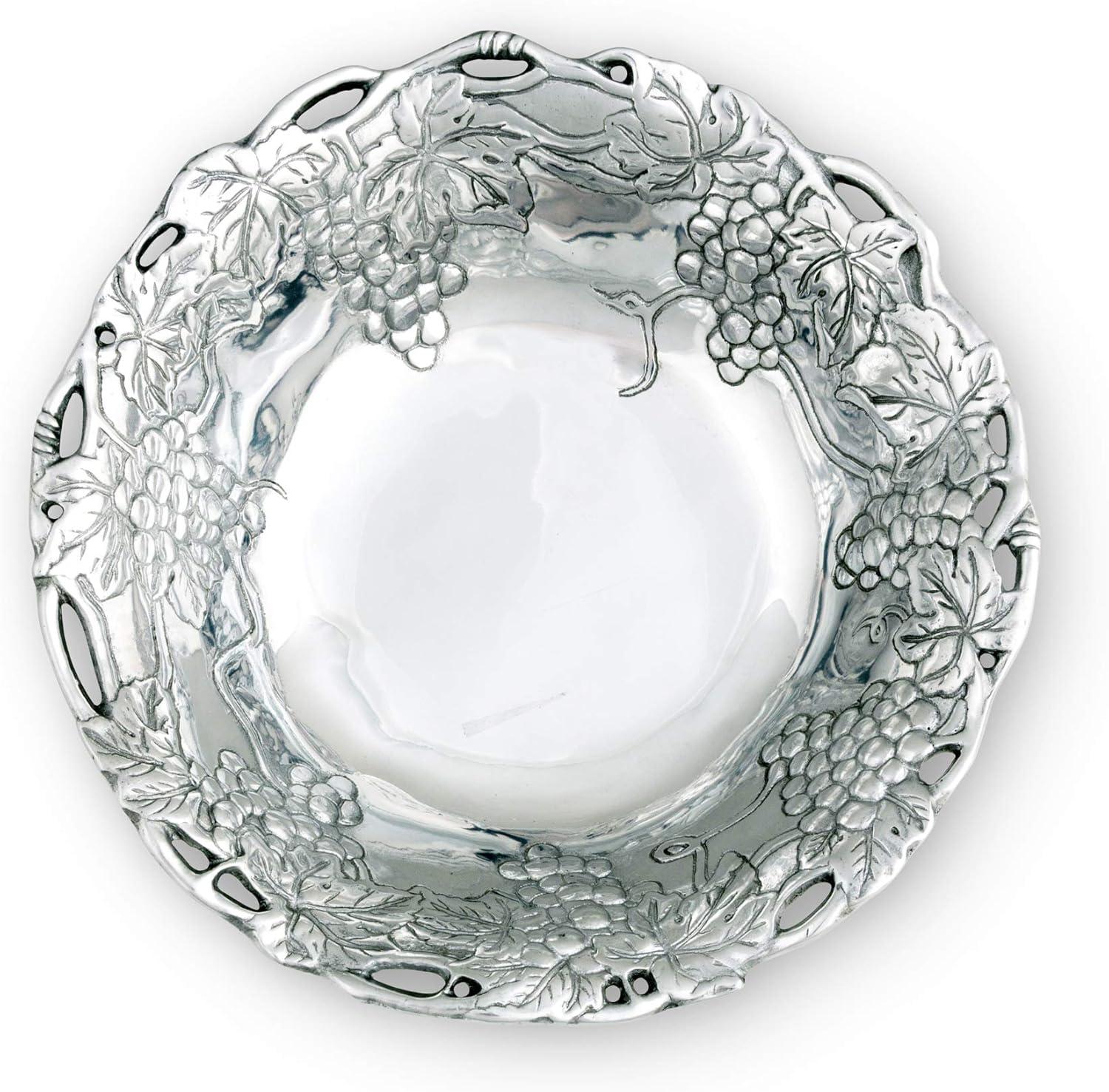 Arthur Court Designs Grape Aluminum Salad Bowl