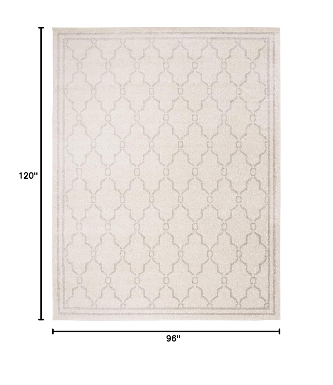 Amherst AMT414 Power Loomed Indoor Area Rug - Ivory/Light Grey - 8'x10' - Safavieh