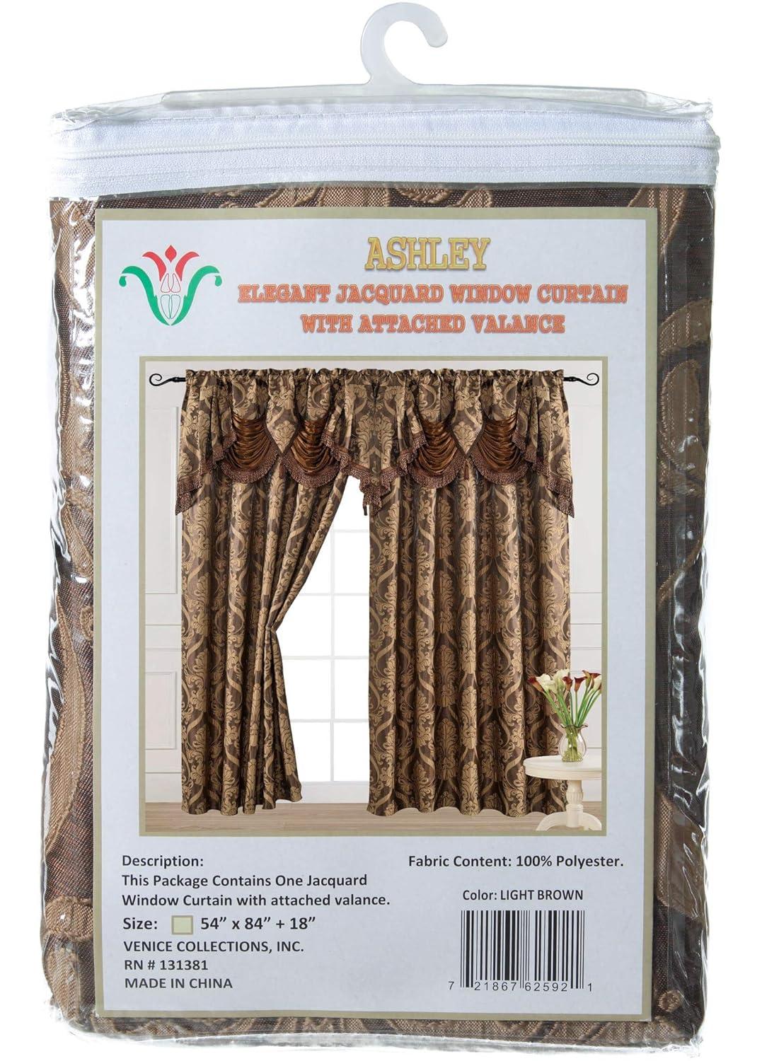 Venice Collections Polyester Room Darkening Curtain Single Panel