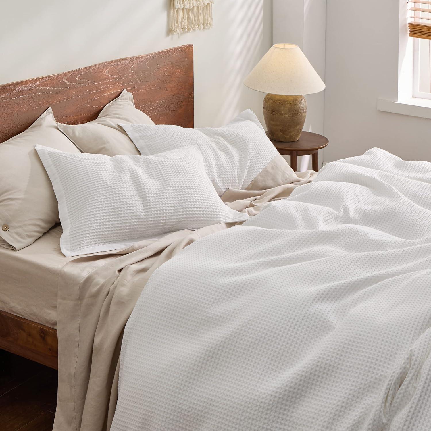 Bedsure Bedsure 100% Cotton Waffle Weave Duvet Cover