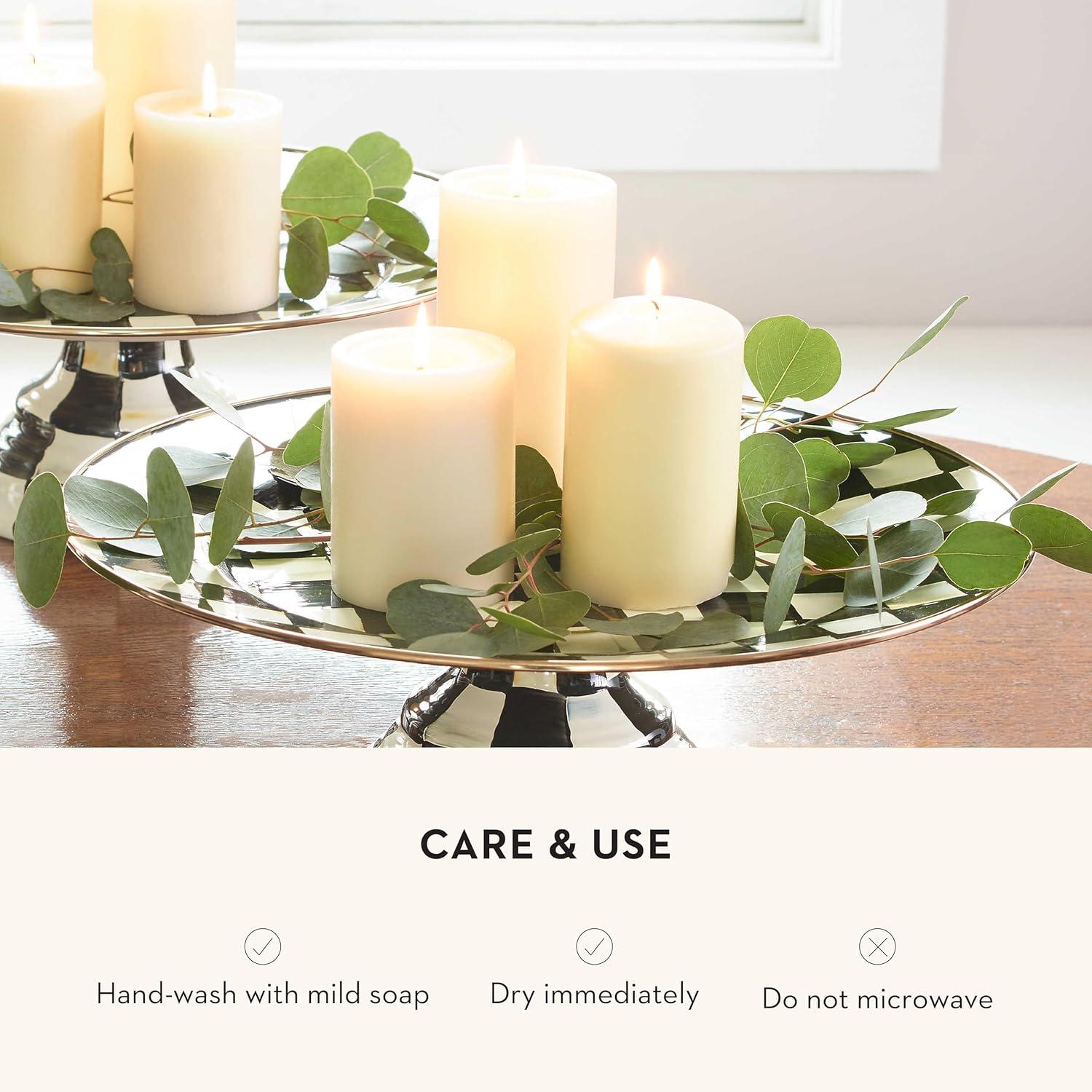 MacKenzie-Childs Courtly Check® Pedestal Platter