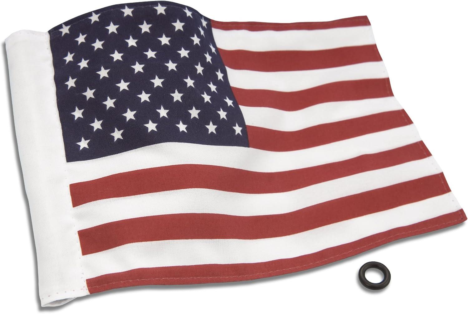 Show Chrome Accessories (4-240US) 6" x 9" American Flag , Red